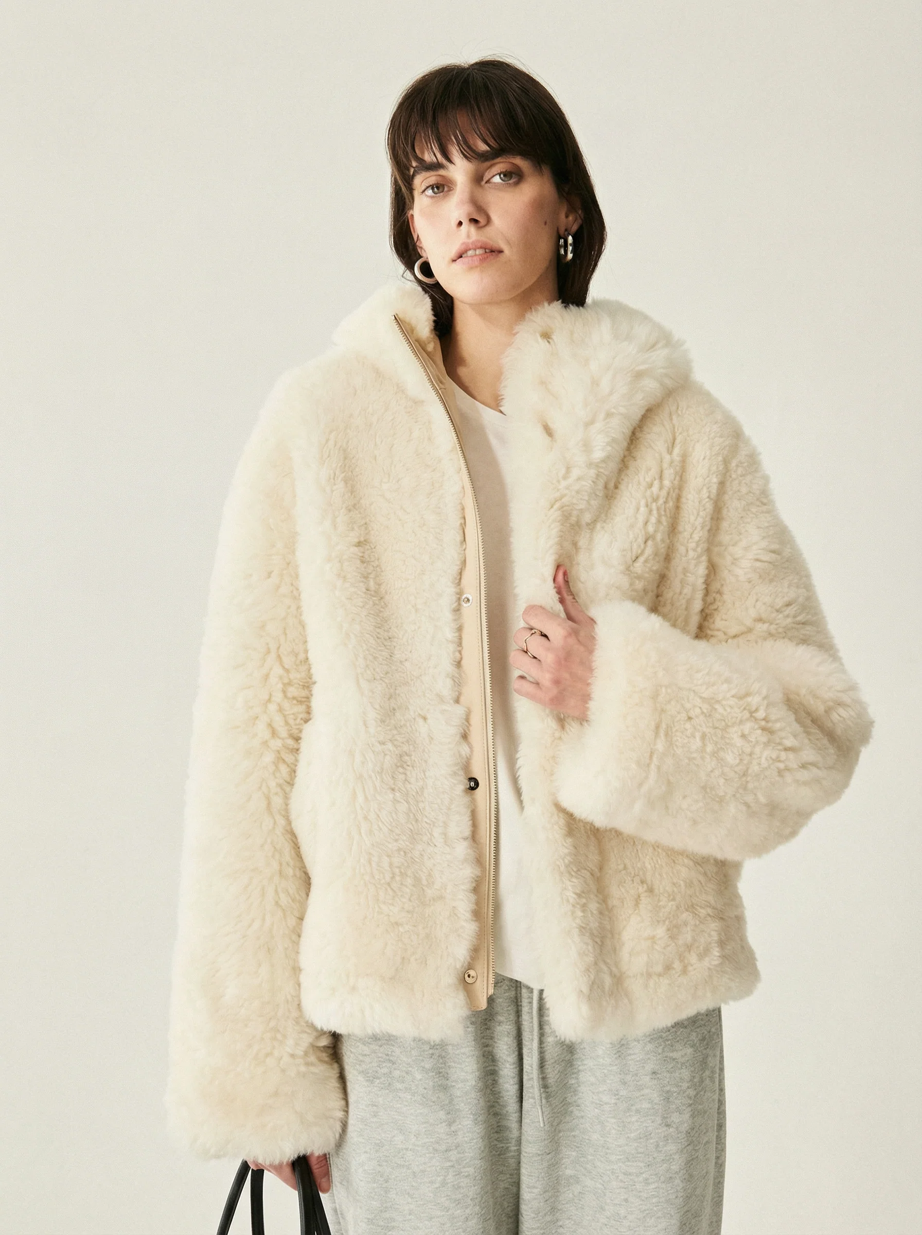Icelandic Shearling Hooded Jacket - Image 6