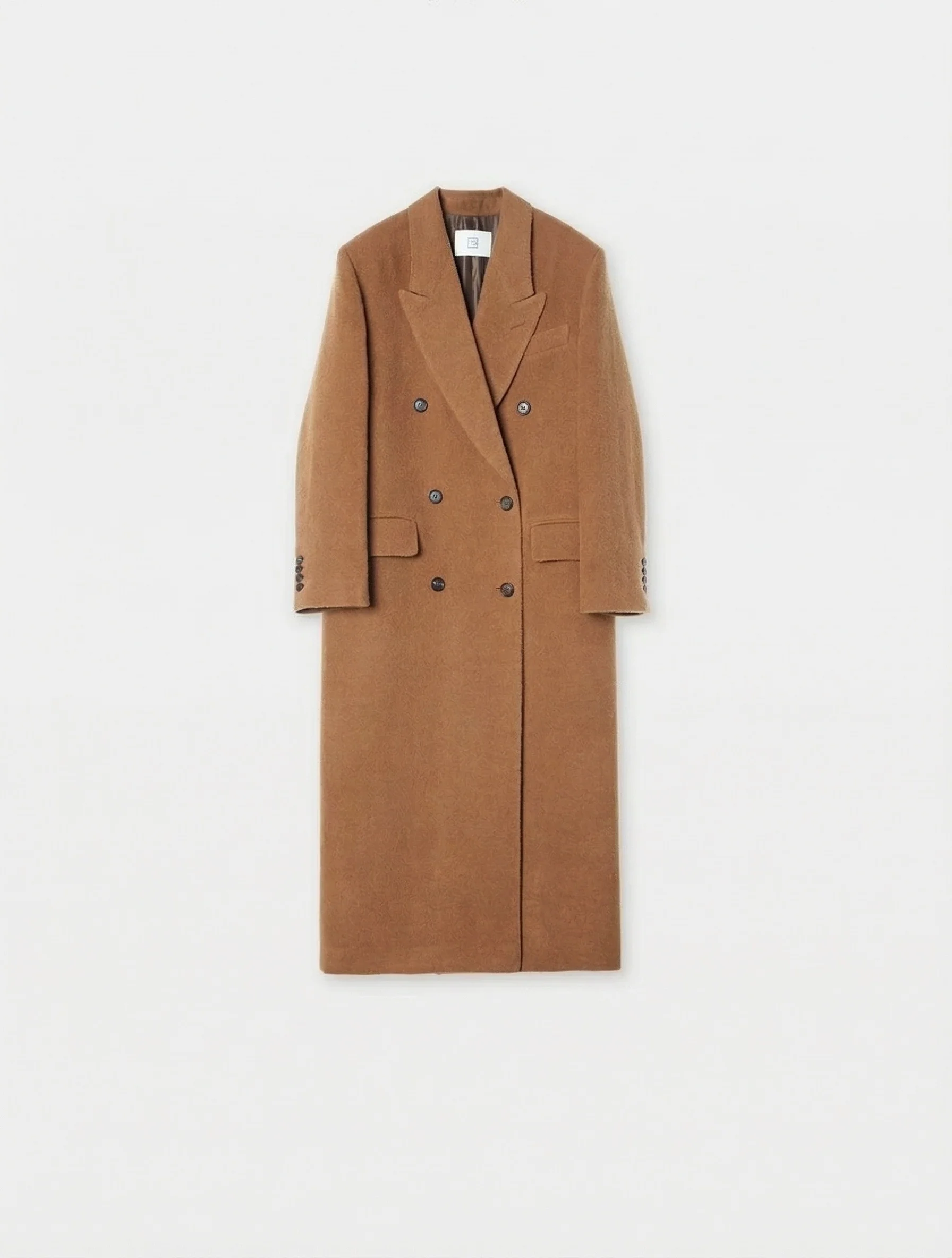 Imported Alpaca Double-Breasted Coat - Image 19