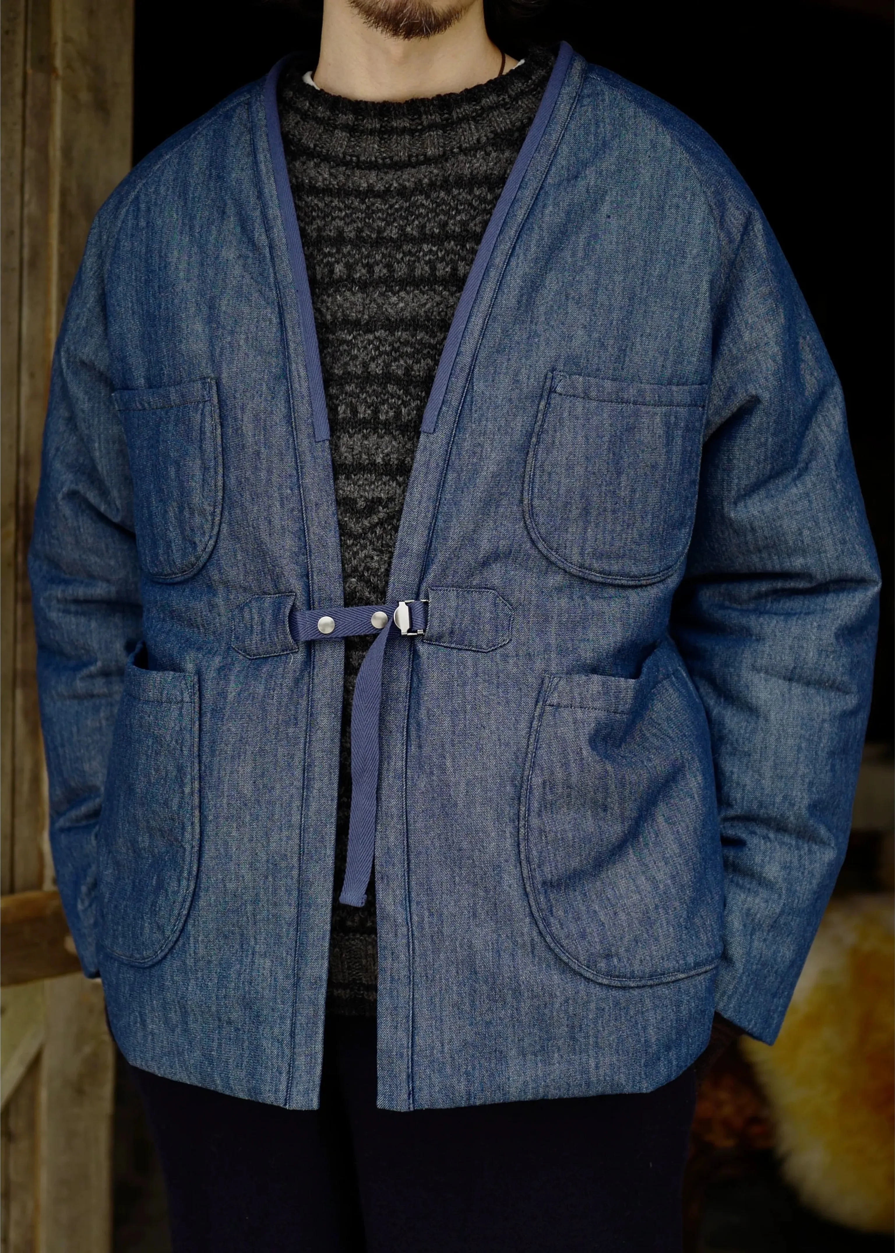 Indigo Denim Kimono - Image 4