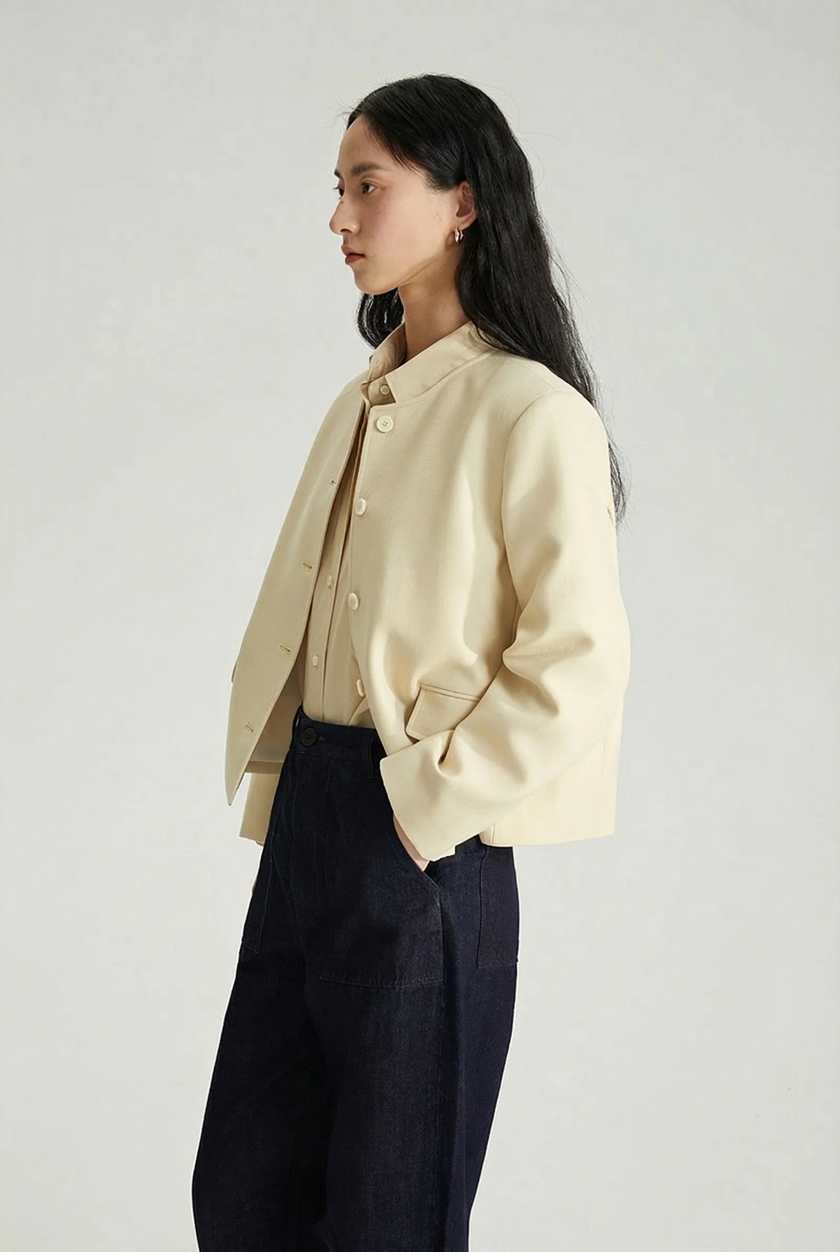 Indigo Patch-Pocket Trousers - Image 2