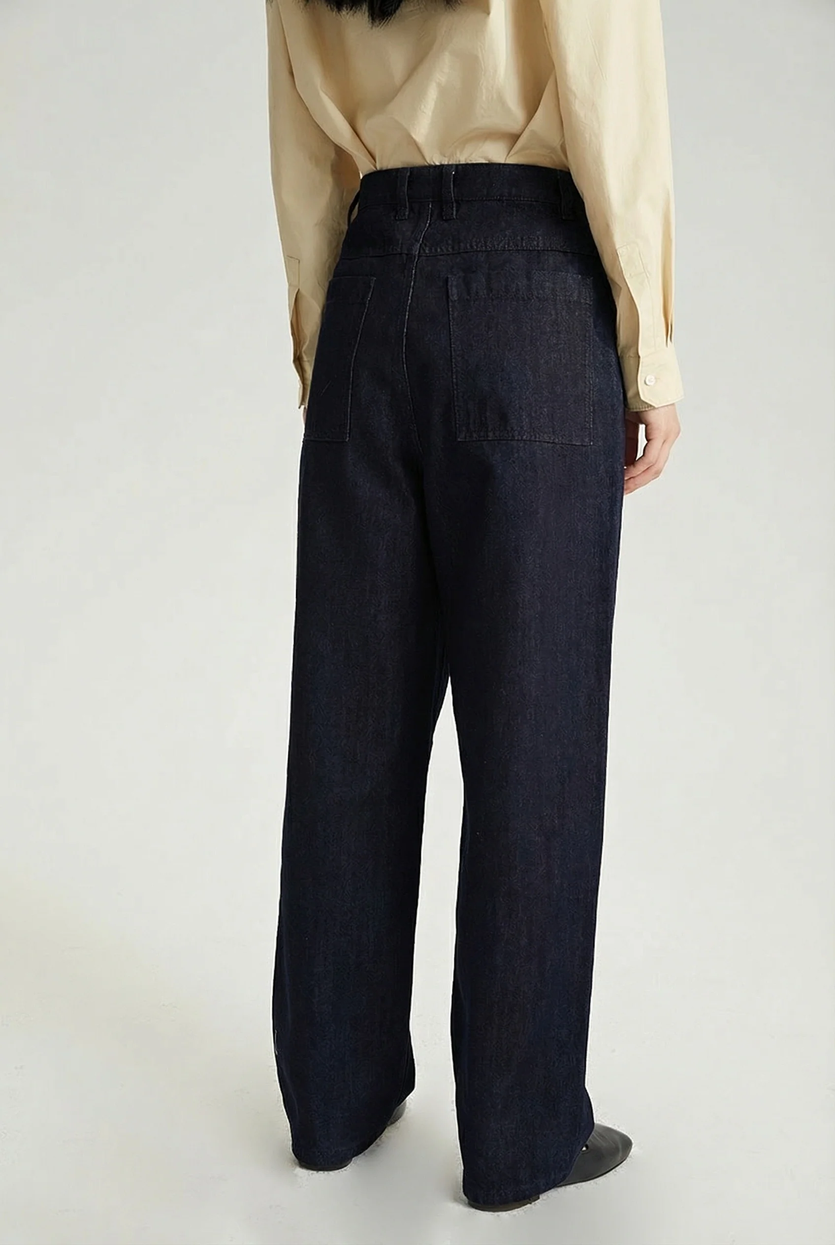 Indigo Patch-Pocket Trousers - Image 4