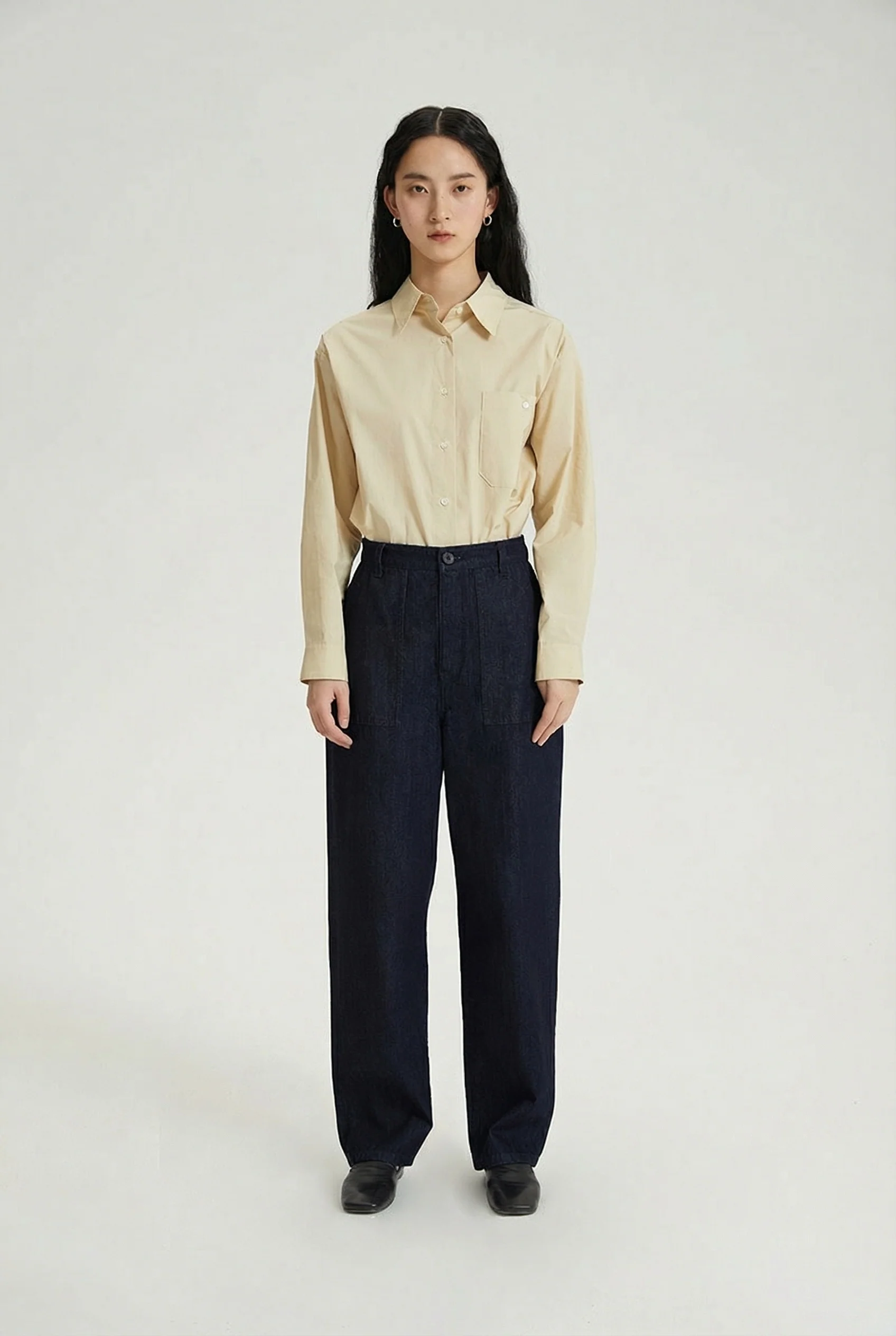 Indigo Patch-Pocket Trousers - Image 5