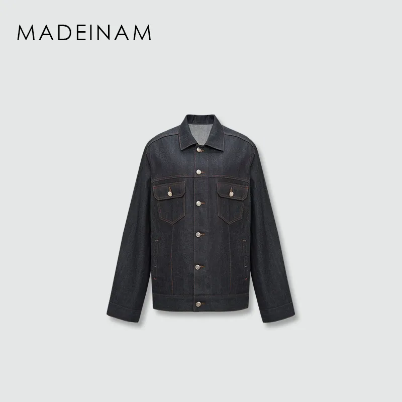 Indigo Selvedge Denim Jacket & Wide-Leg Jeans Set - Image 7