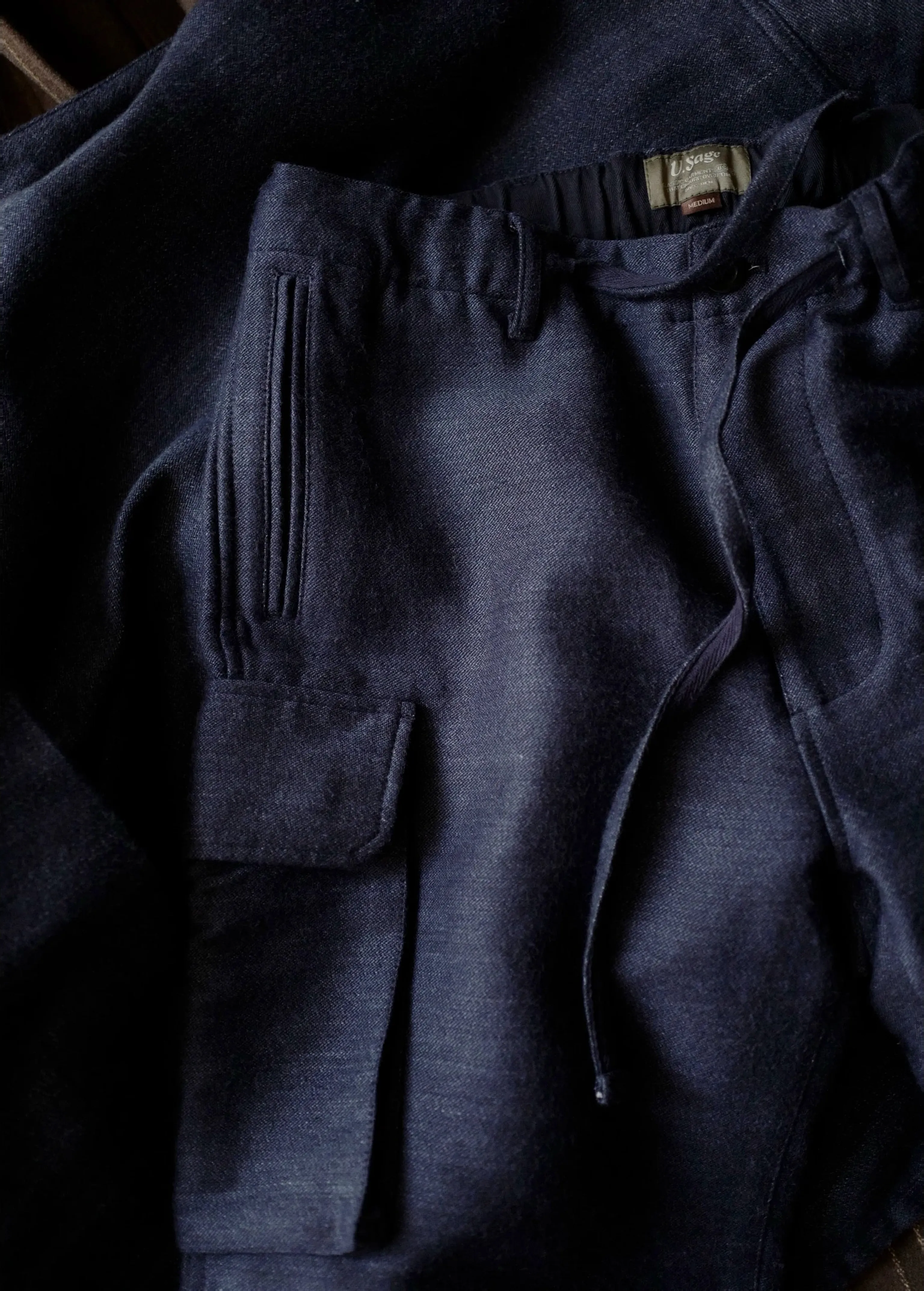 Indigo Sweat Trousers - Image 4