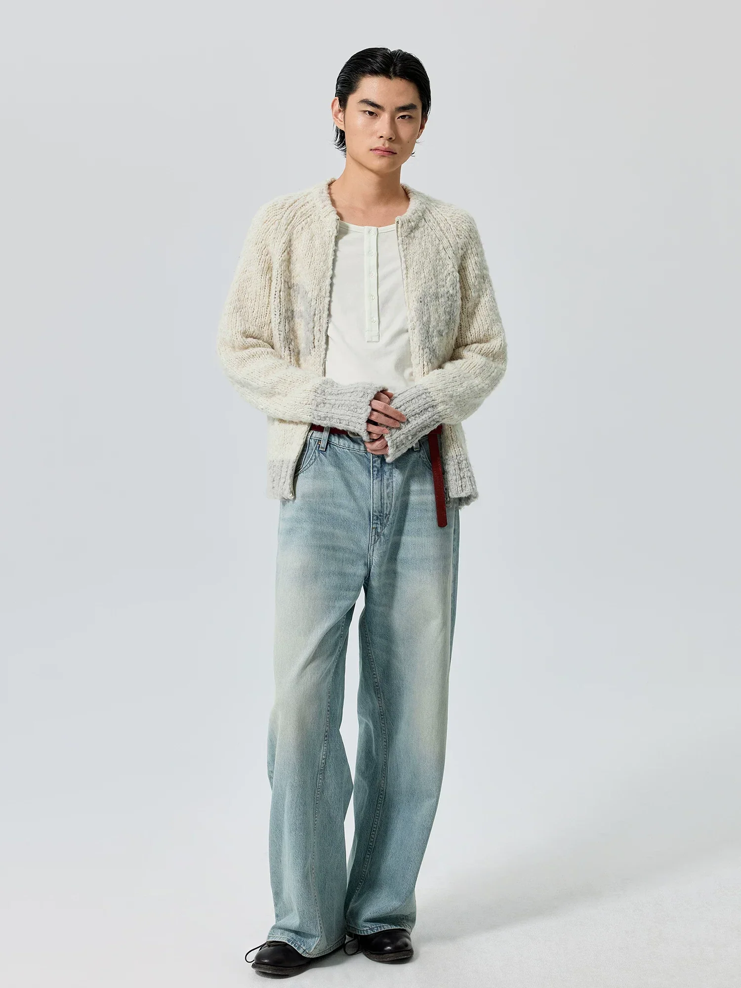 Indigo Washed A-Line Jeans - Image 2