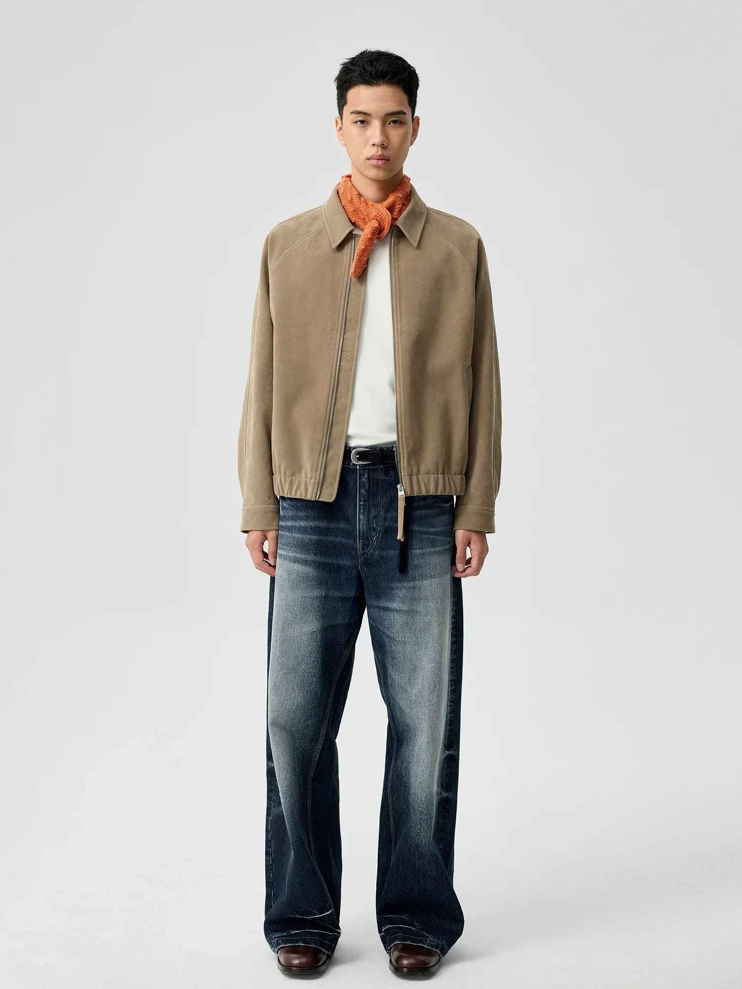 Indigo Whiskered Wide-Leg Jeans - Image 5