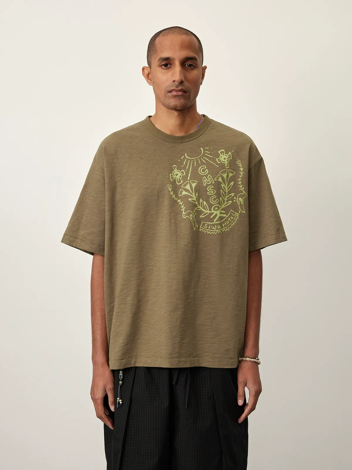 Initials Crest Cotton Tee - Image 5