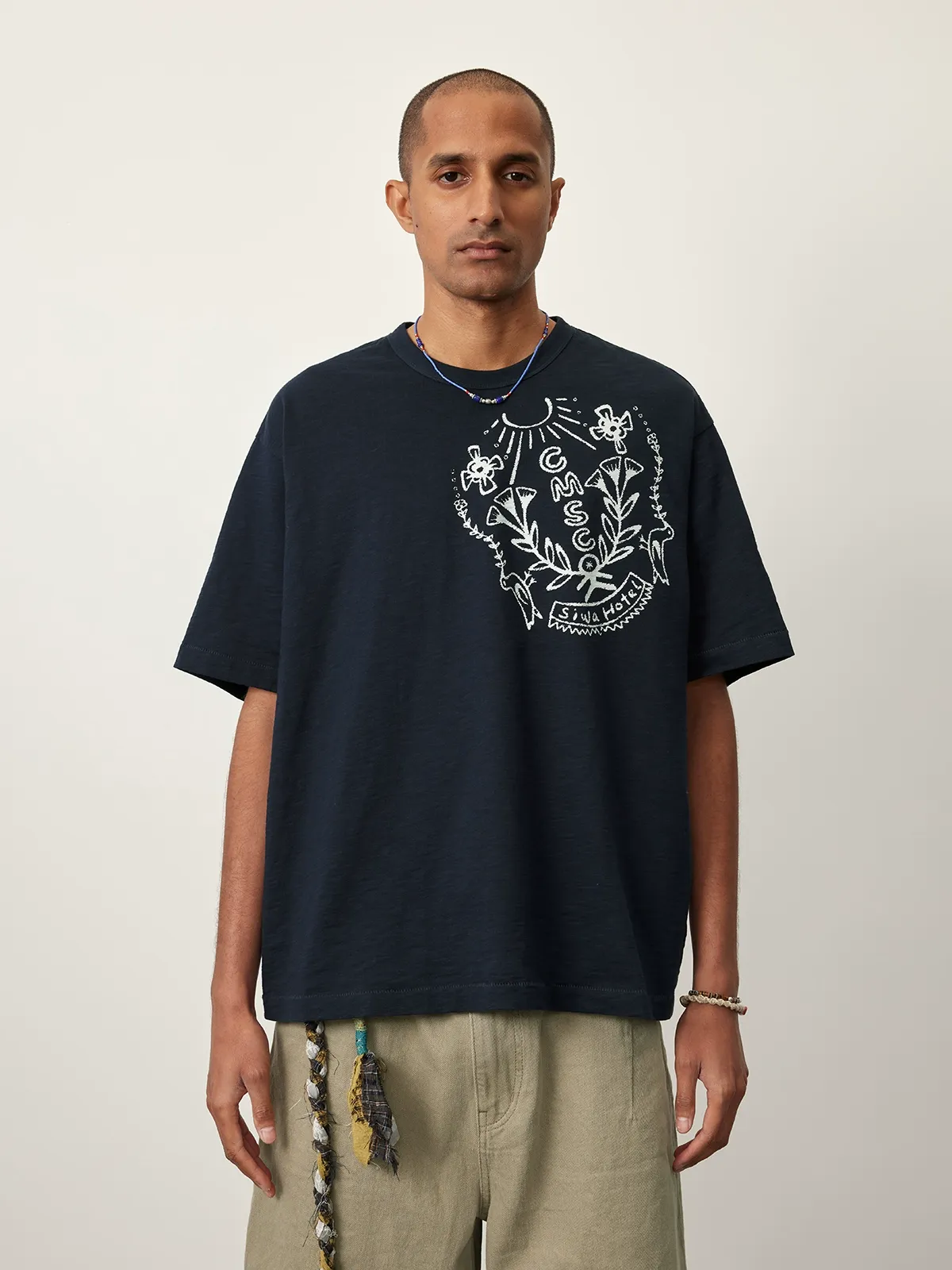 Initials Crest Cotton Tee - Image 7