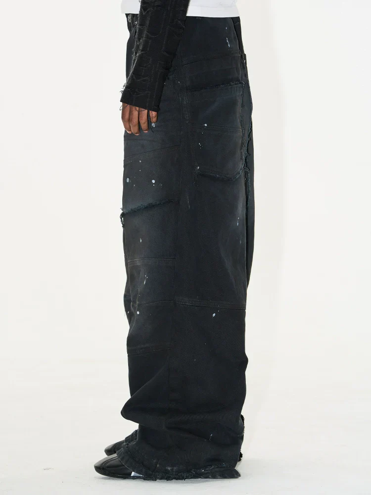 Ink-Splatter Cargo Jeans - Image 3
