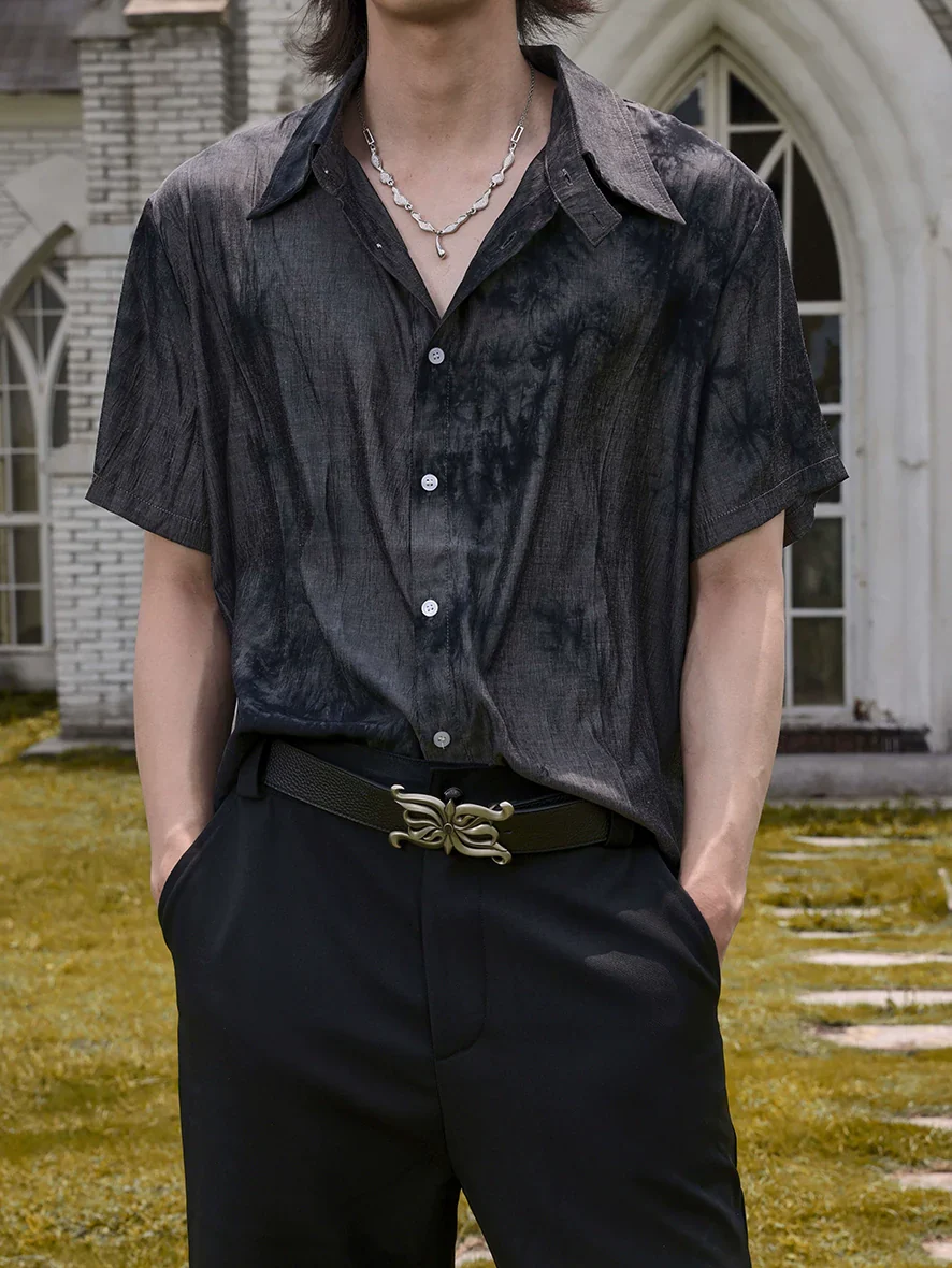 Ink-Wash Short-Sleeve Shirt - Image 2