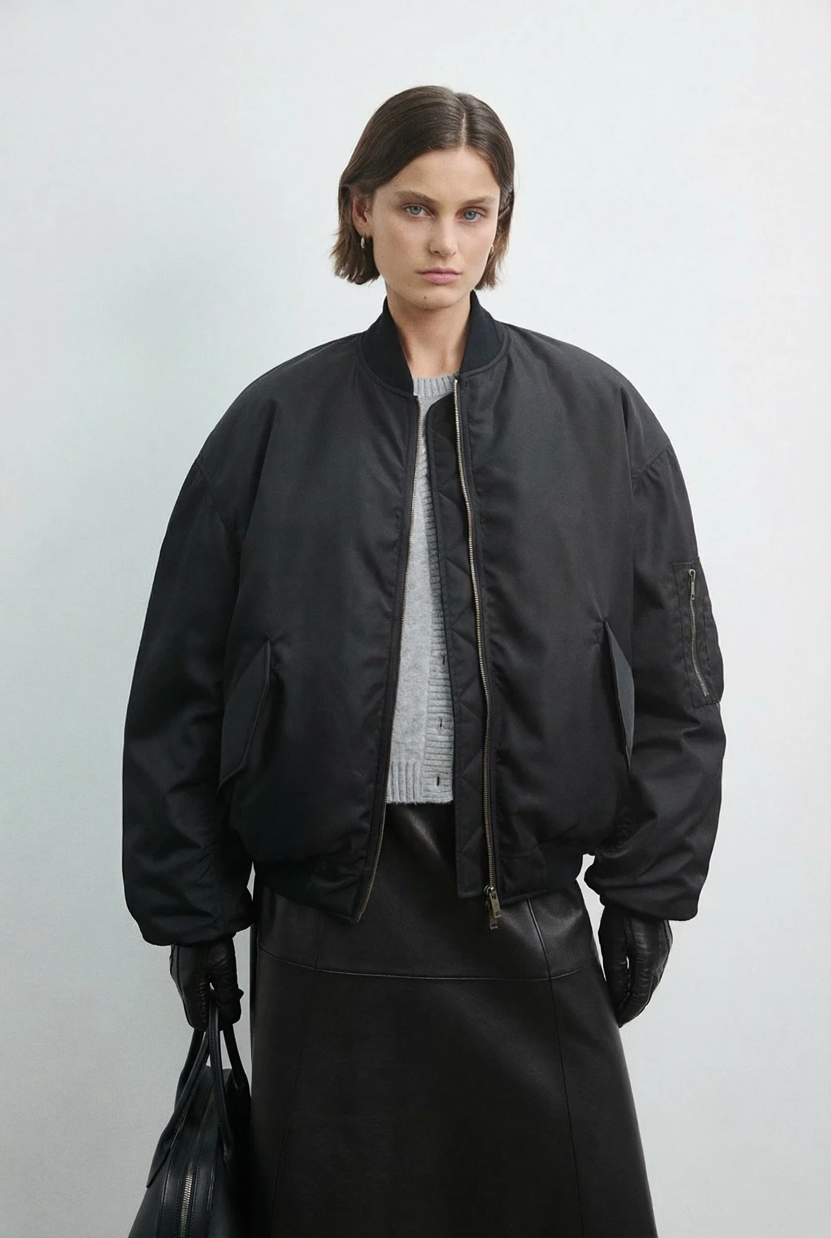 Insulated Nylon Bomber - Image 5