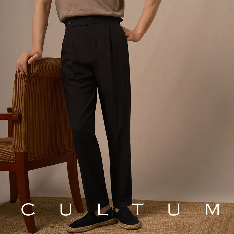 Iron-Free Pleated Stretch Trousers - Image 2