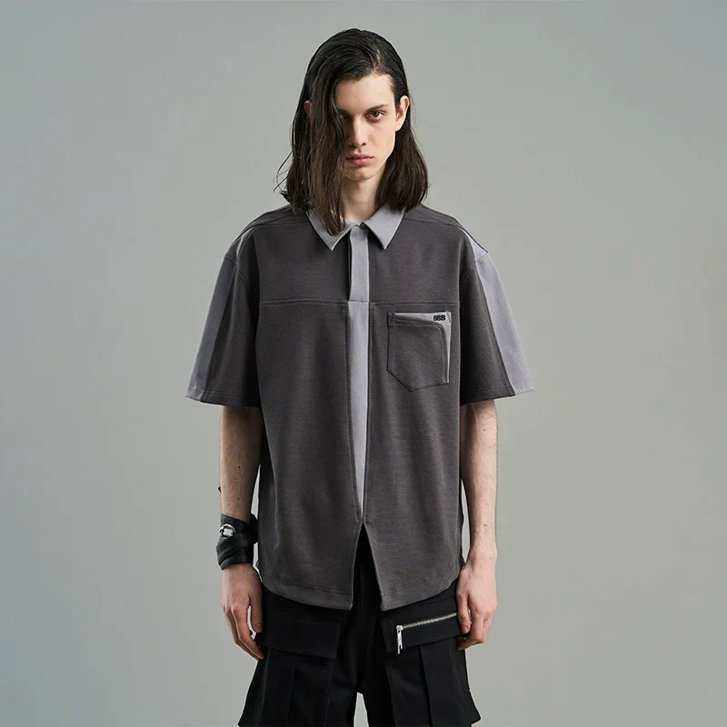 Irregular Stitch Polo Shirt - Image 6