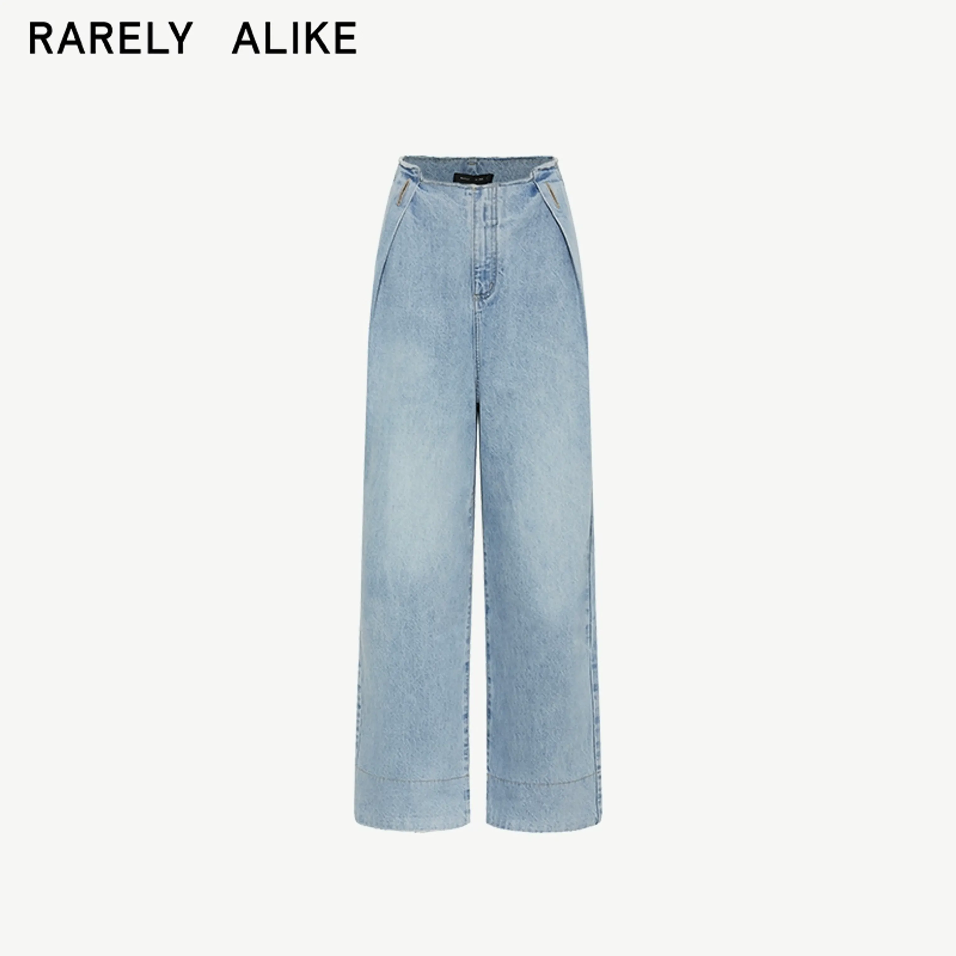 Irregular Waist Wide-Leg Jeans - Image 6