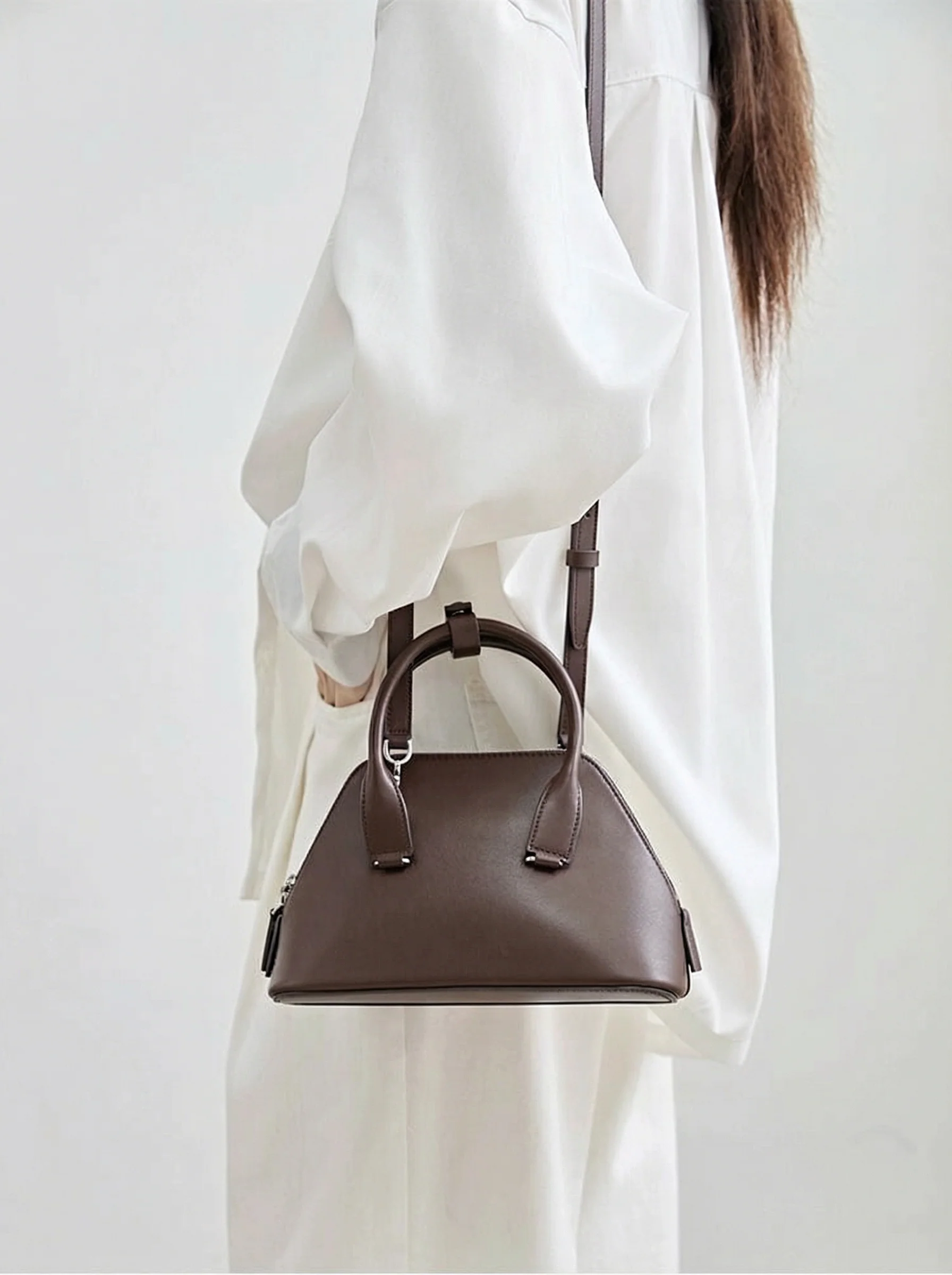 Italian Calfskin Mini Shell Bag - Image 2