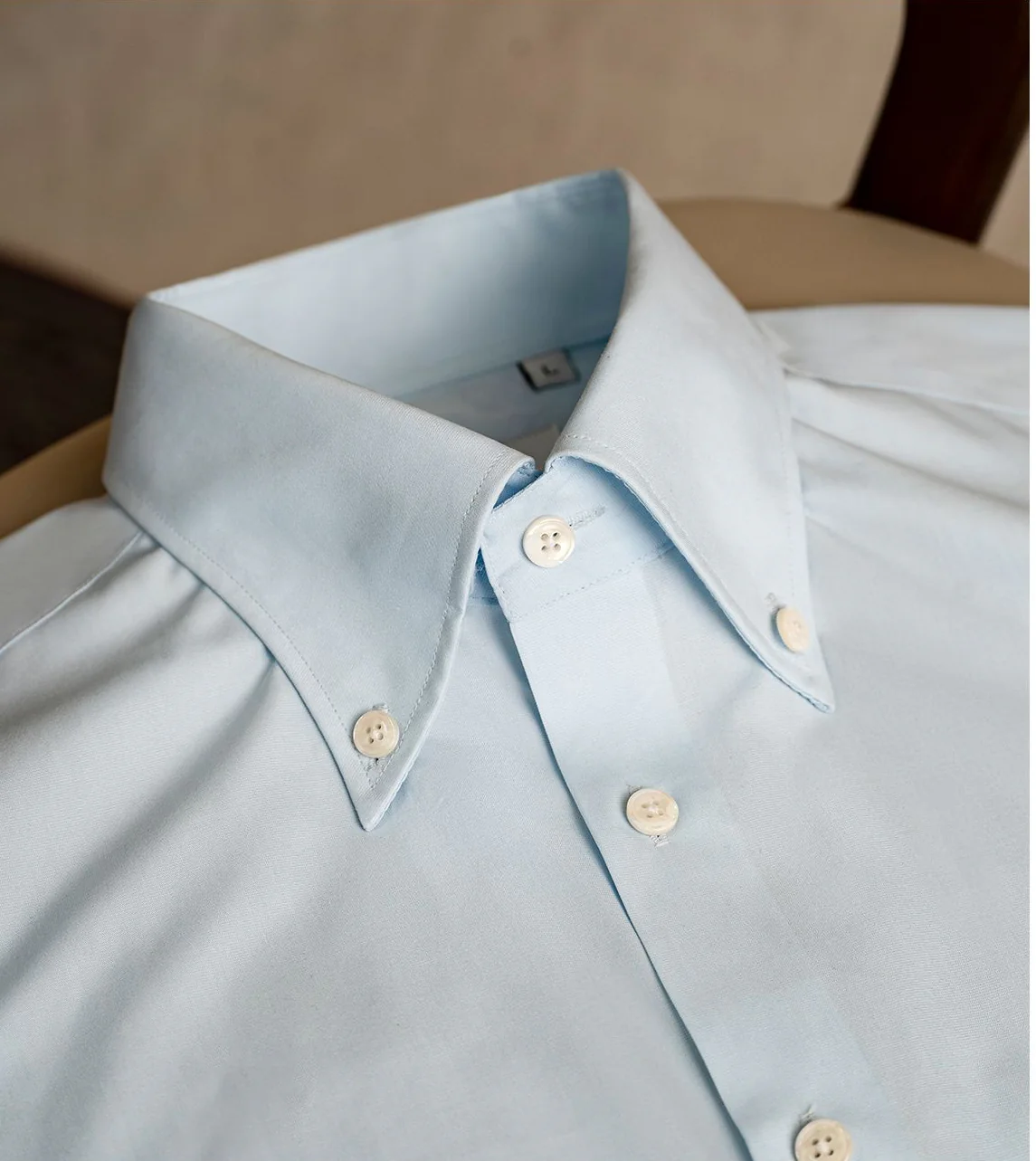 Italian Collar Long Sleeve Shirt - Image 11