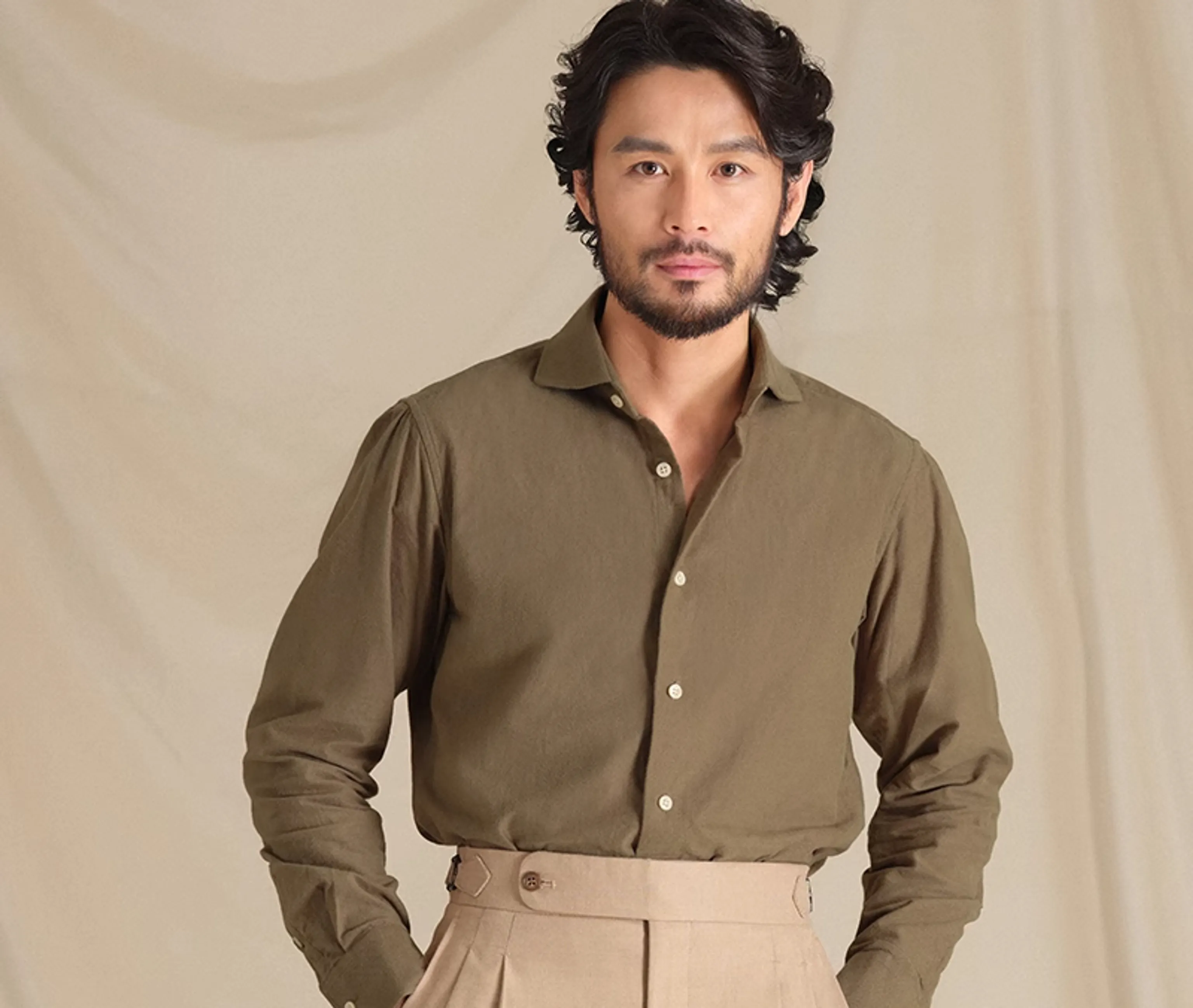Italian Cotton Button-Up Shirt - Image 7