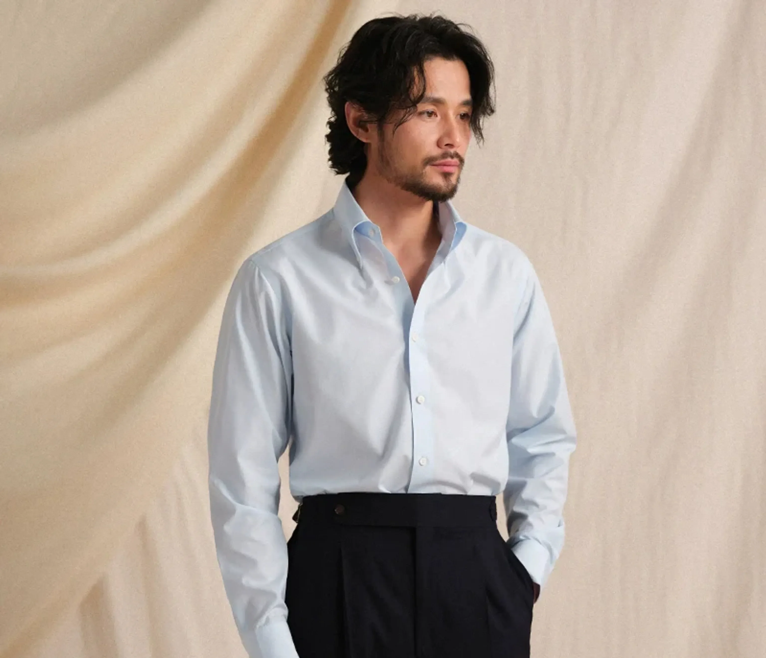 Italian Cotton Modal Dress Shirt - Image 6