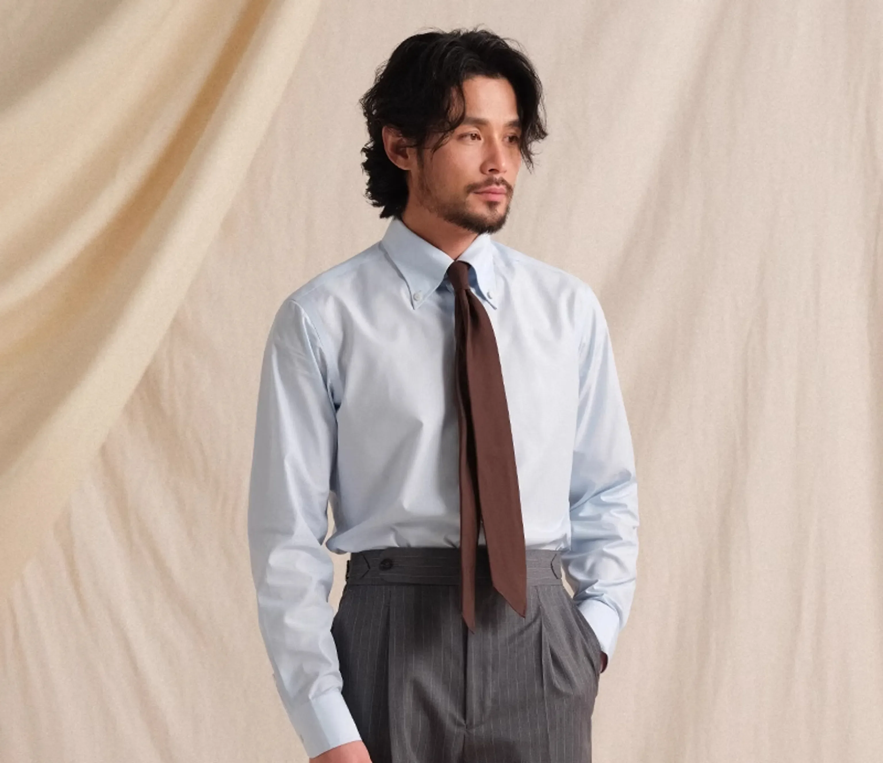 Italian Cotton Modal Dress Shirt - Image 7