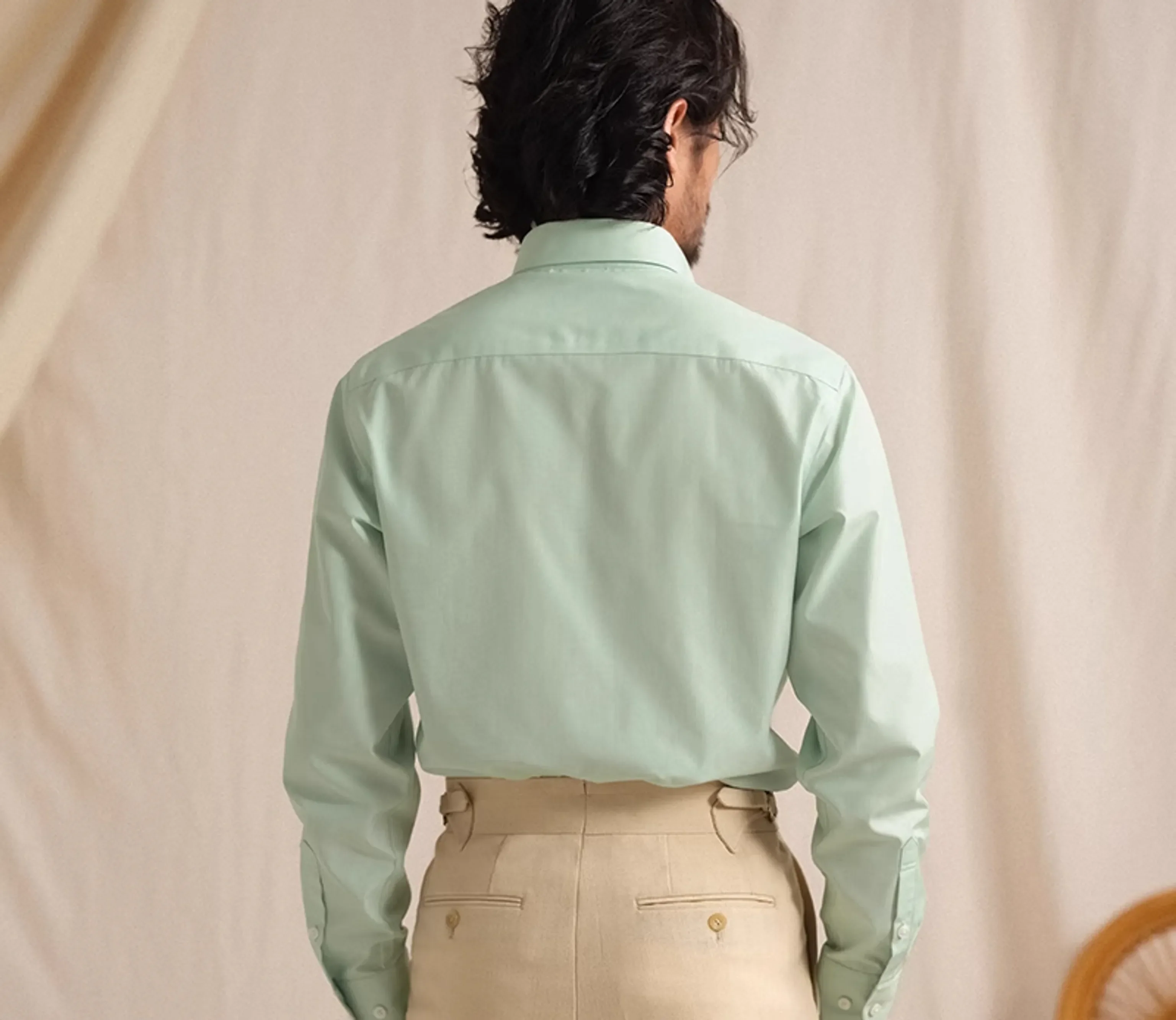 Italian Cotton Modal Dress Shirt - Image 8