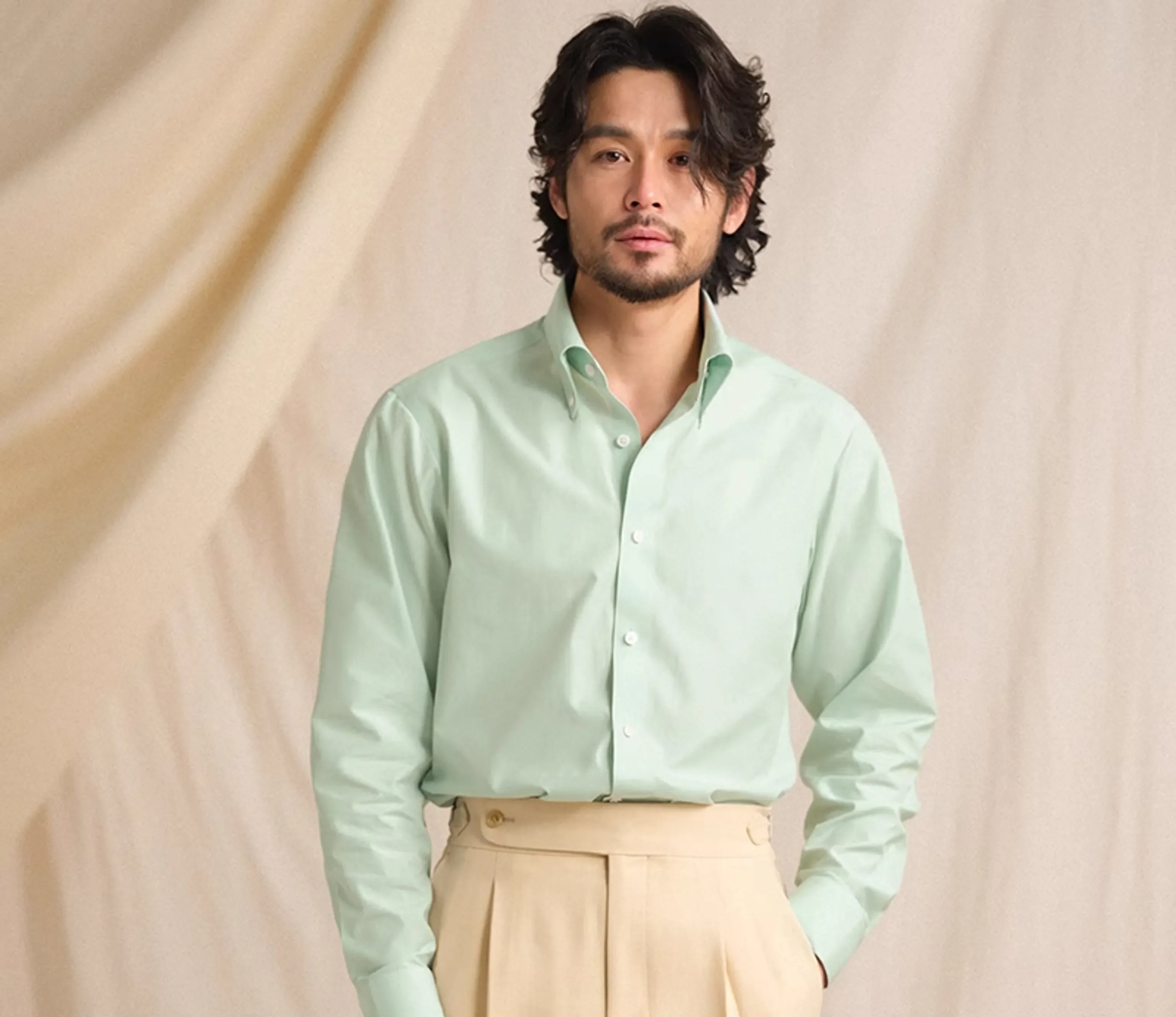 Italian Cotton Modal Dress Shirt - Image 9