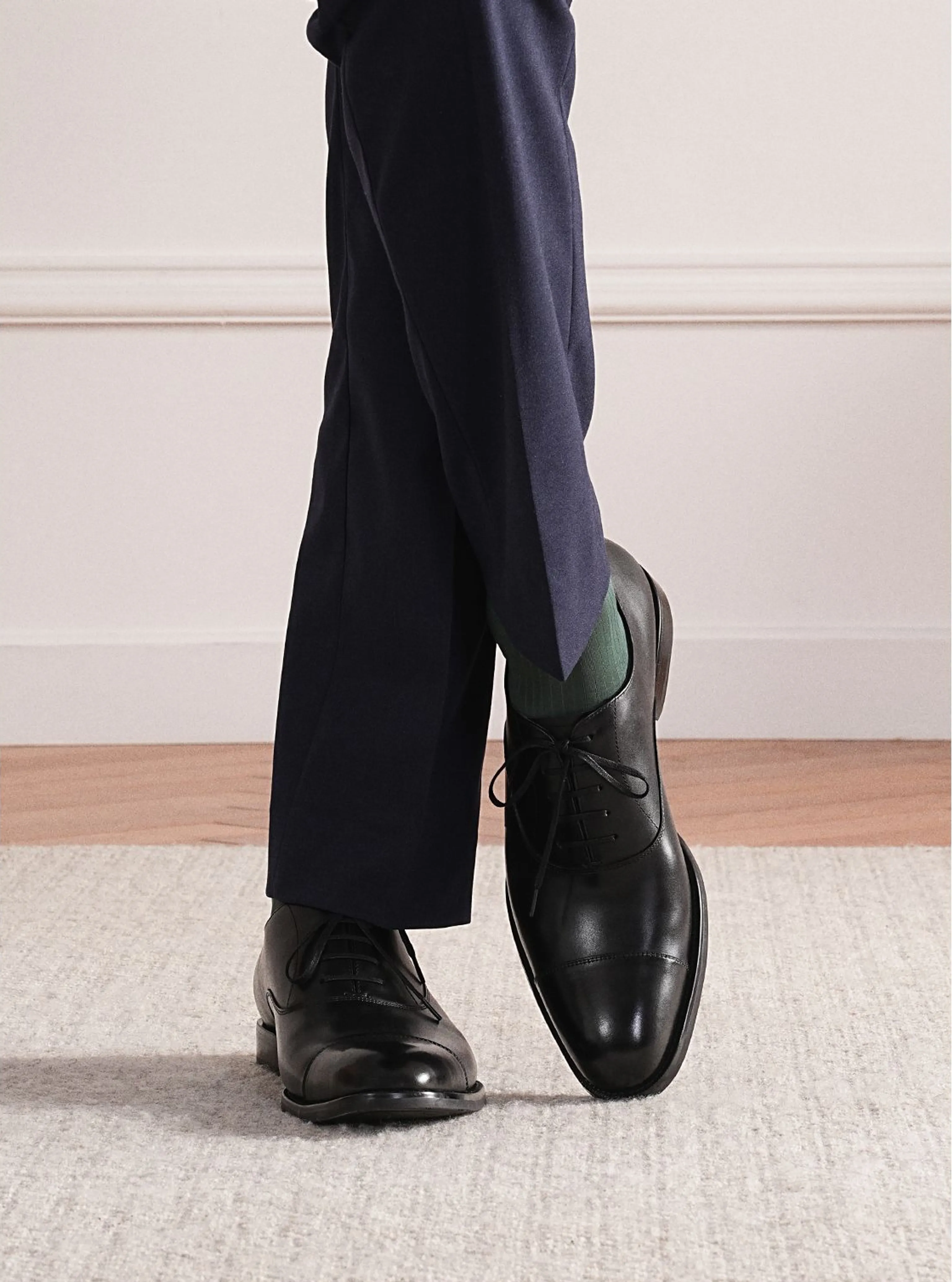 Italian Leather Cap-Toe Oxford - Image 3