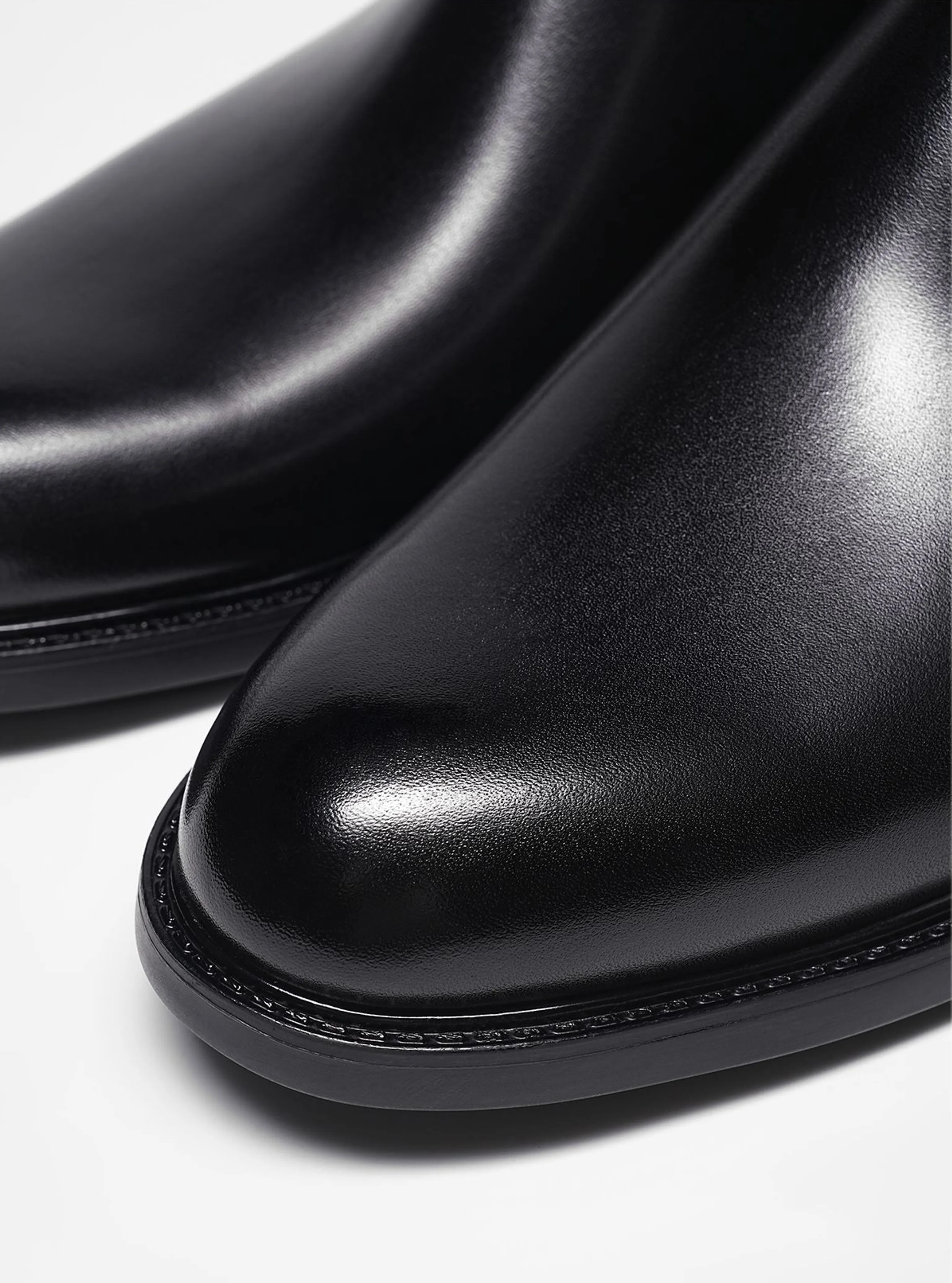 Italian Leather Lug Sole Chelsea Boot - Image 5