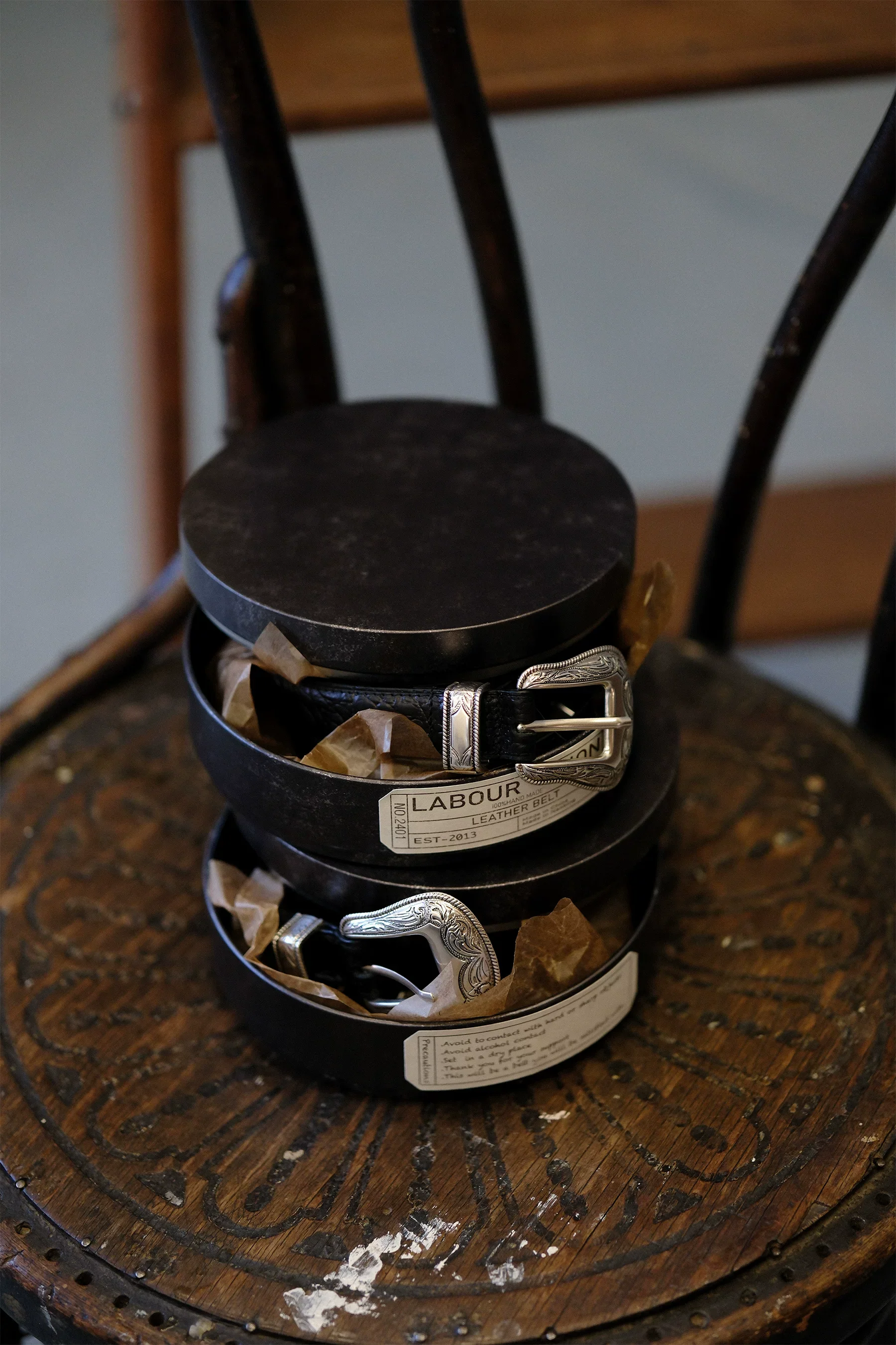 Italian Leather Western Belt - Image 6