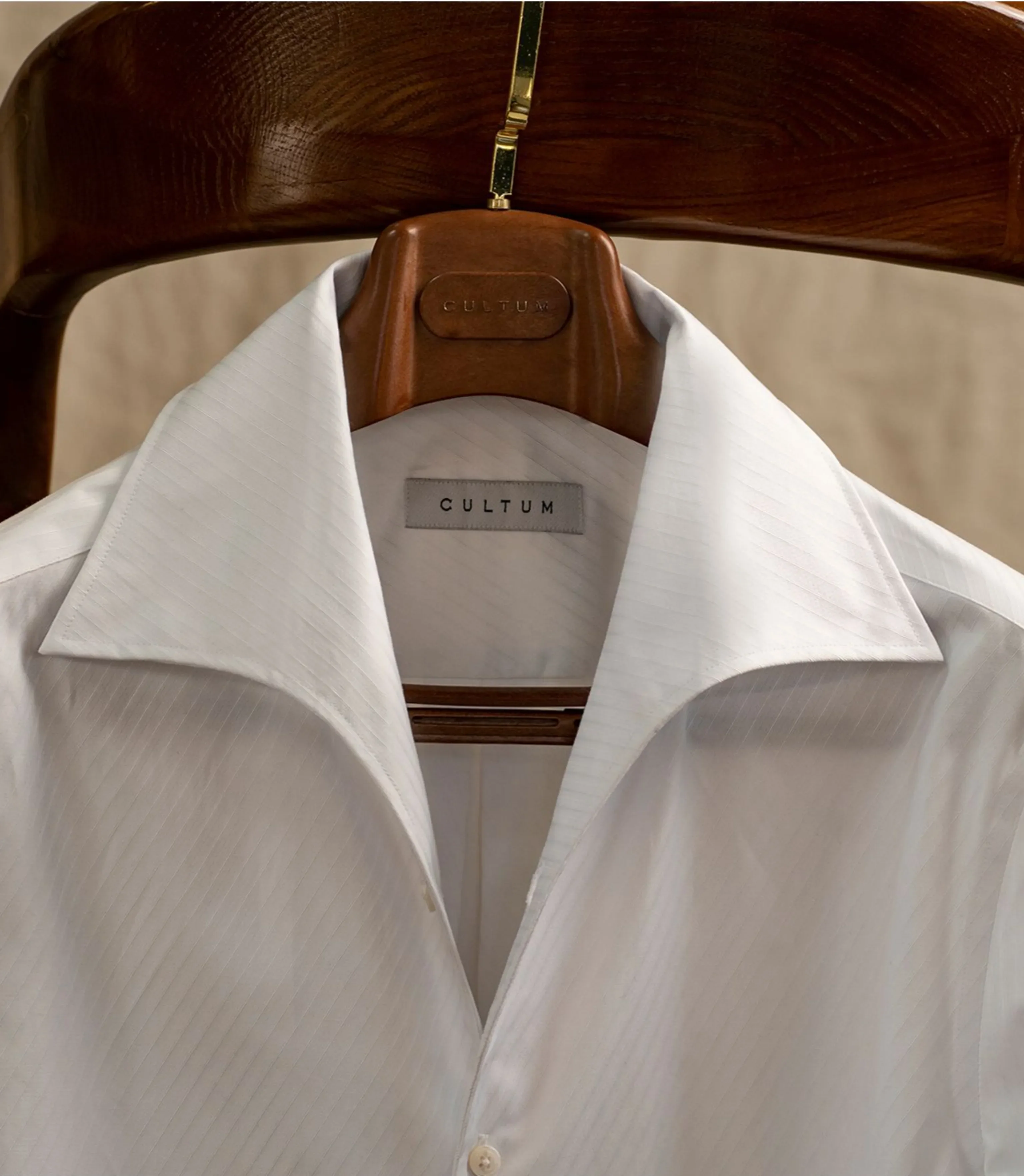 Italian One-Piece Collar White Shirt - Image 5
