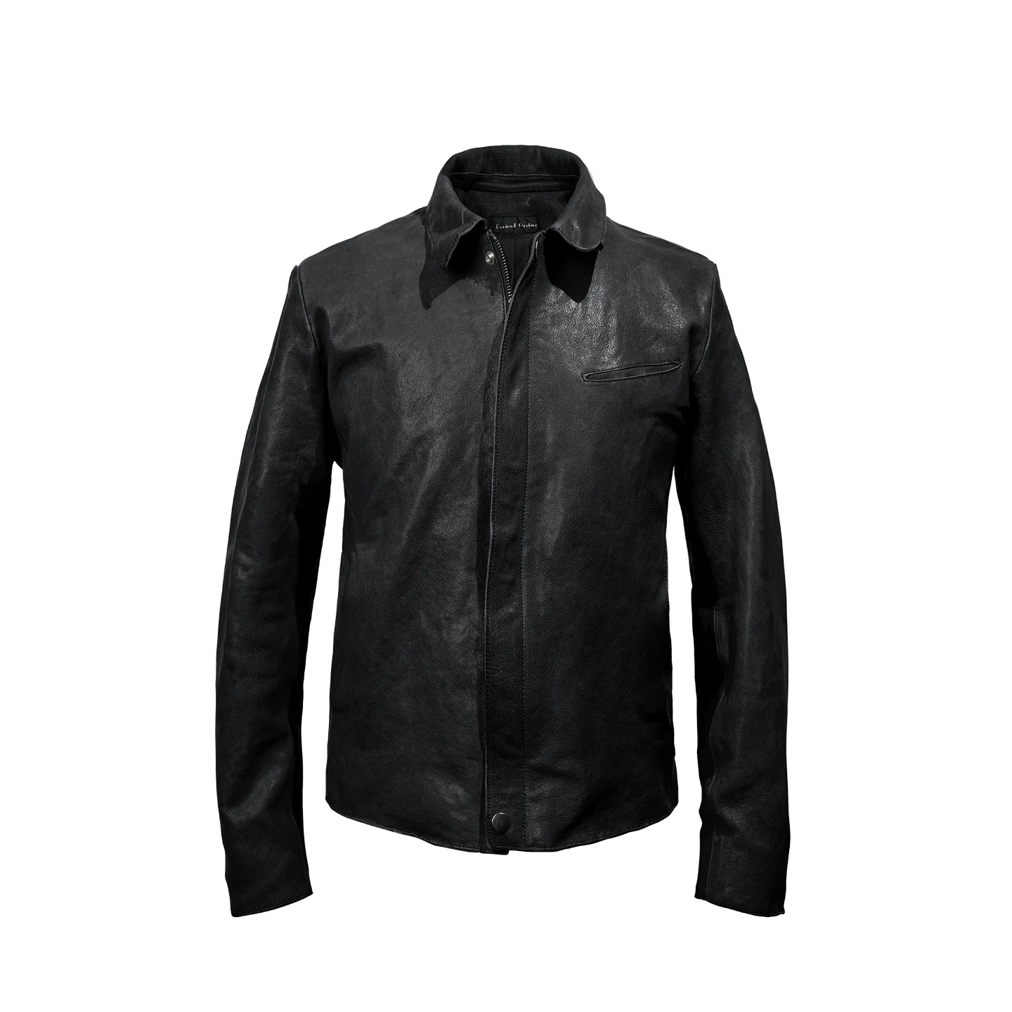 Italian Sheepskin Shirt-Collar Jacket - Image 5