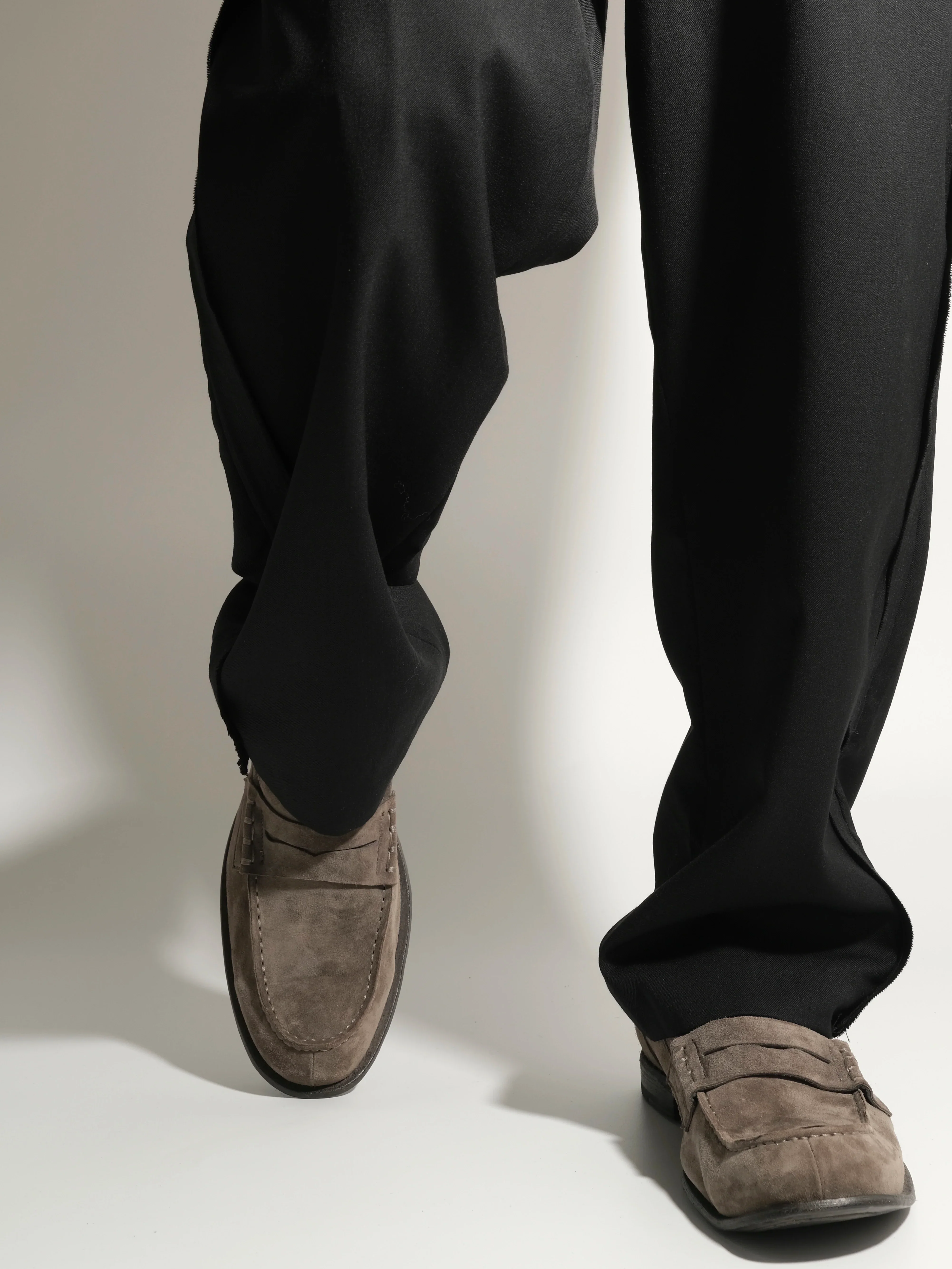 Italian Split-Suede Penny Loafers - Image 5