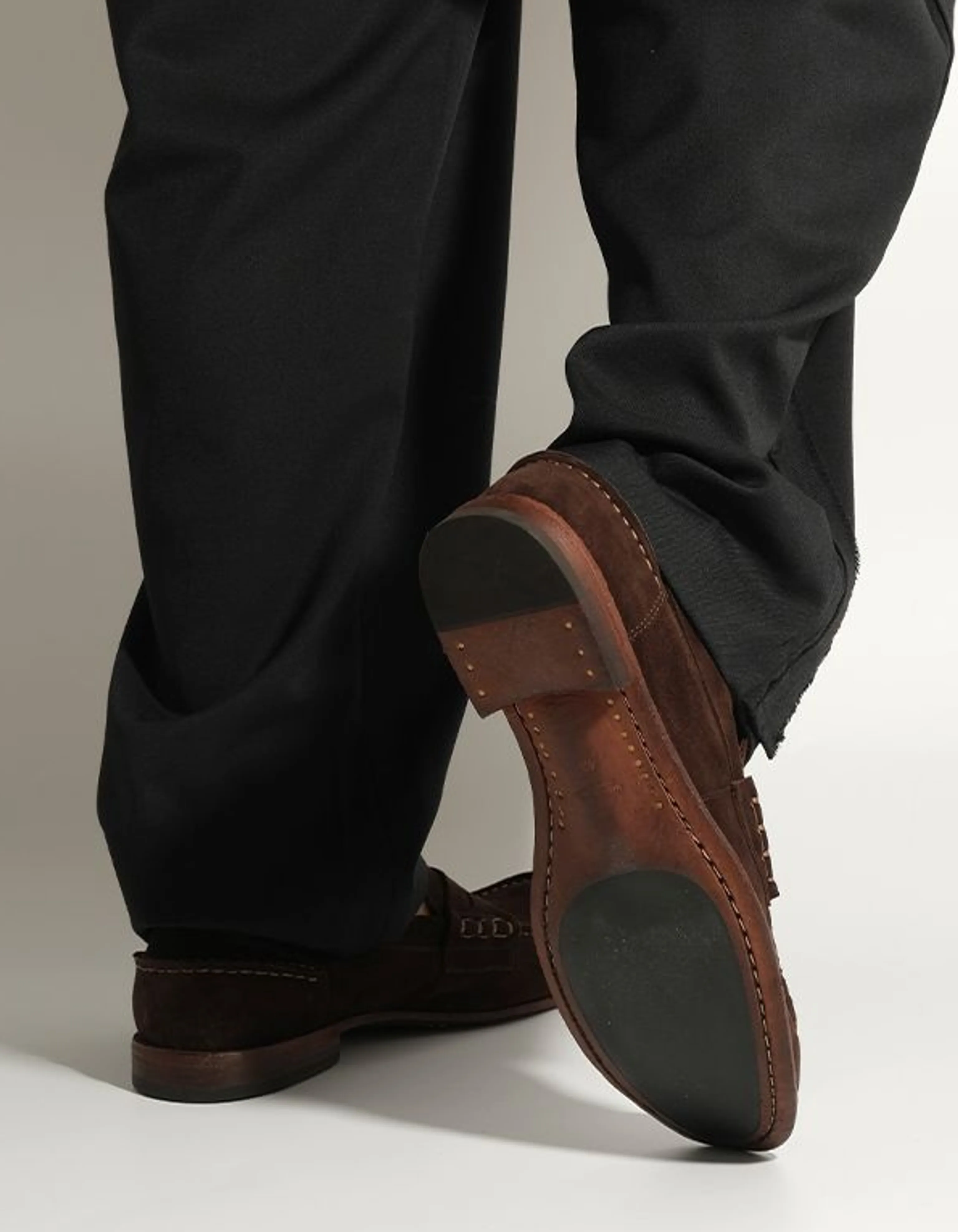 Italian Split-Suede Penny Loafers - Image 7