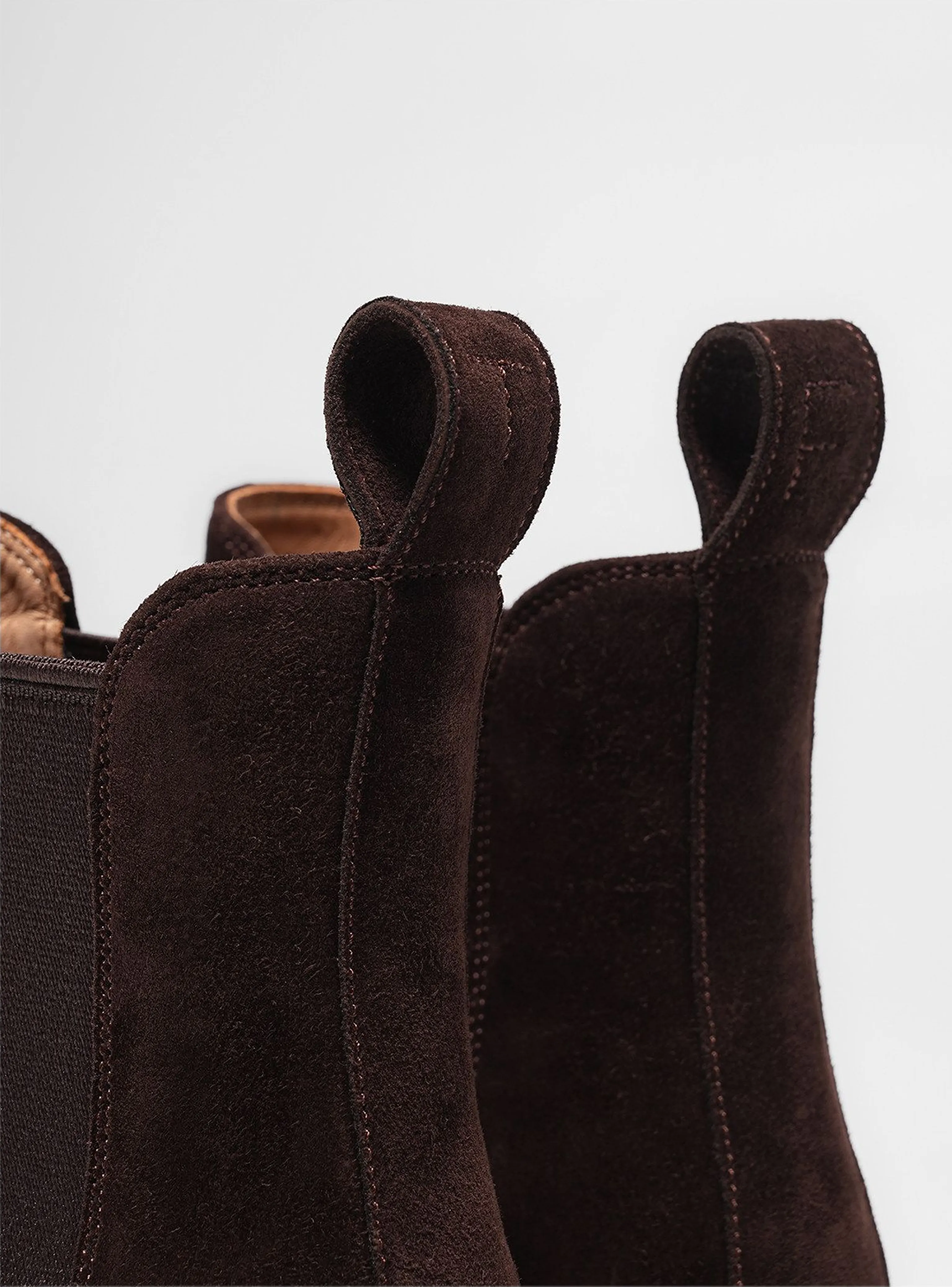 Italian Suede Crepe Chelsea Boots - Image 5