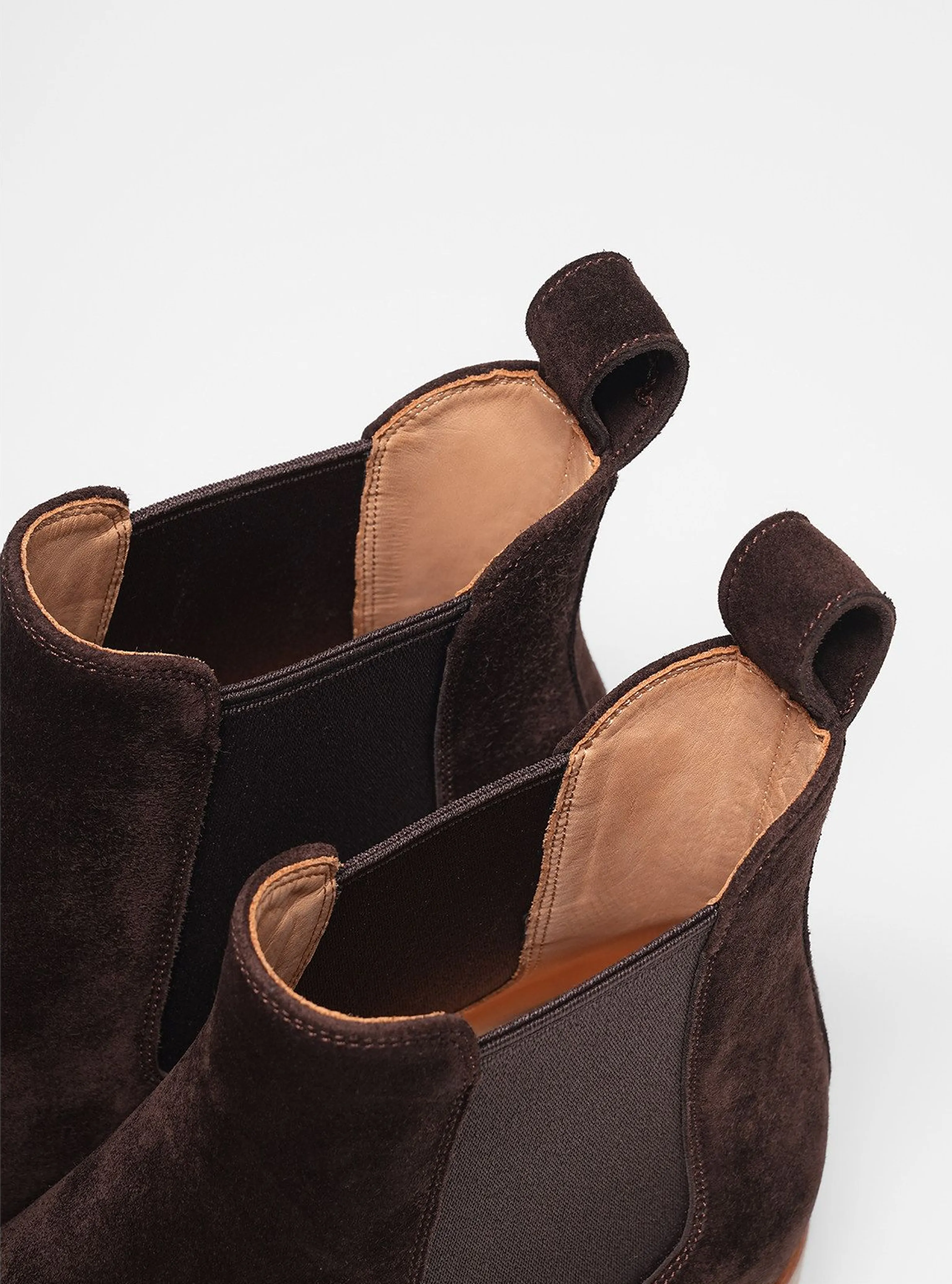 Italian Suede Crepe Chelsea Boots - Image 6