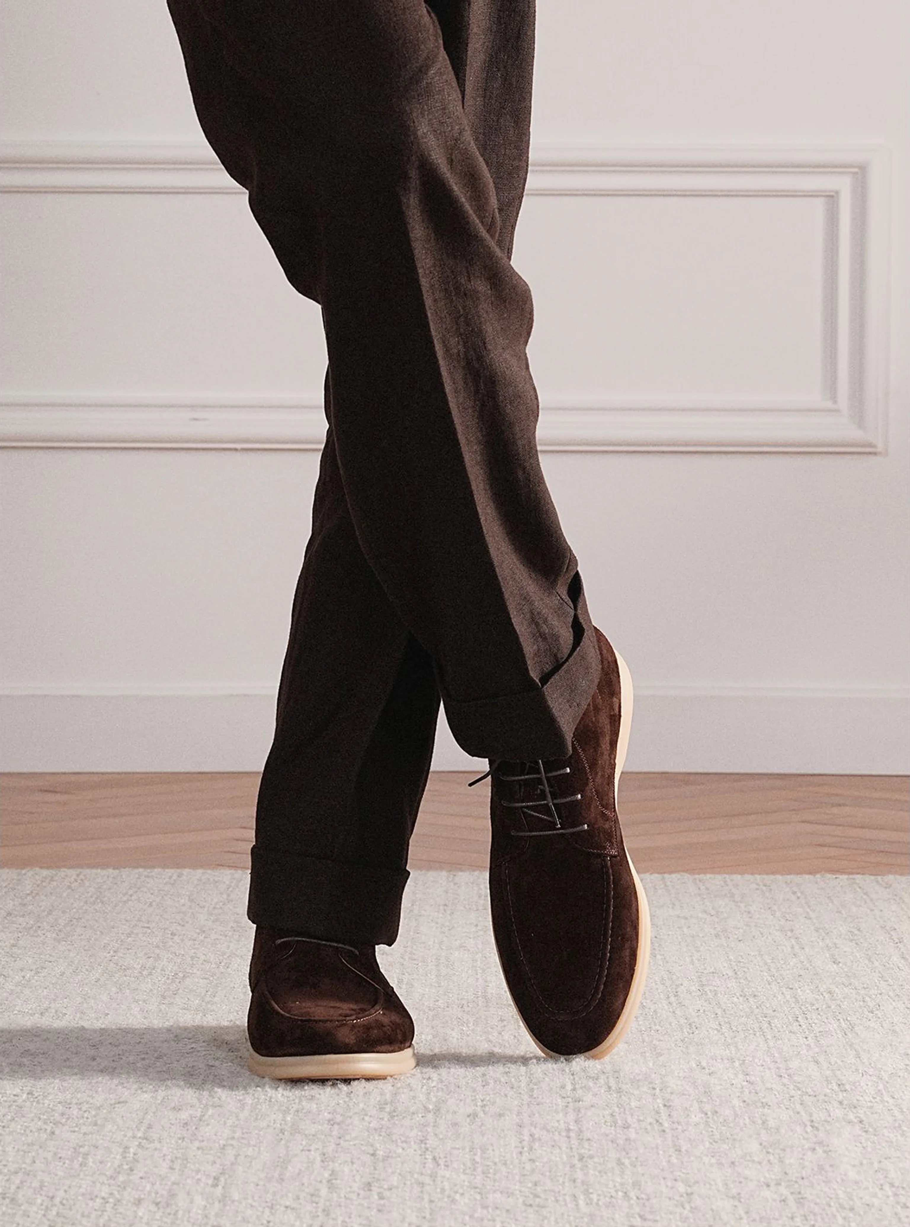 Italian Suede Moc-Toe Chukka Boots - Image 3