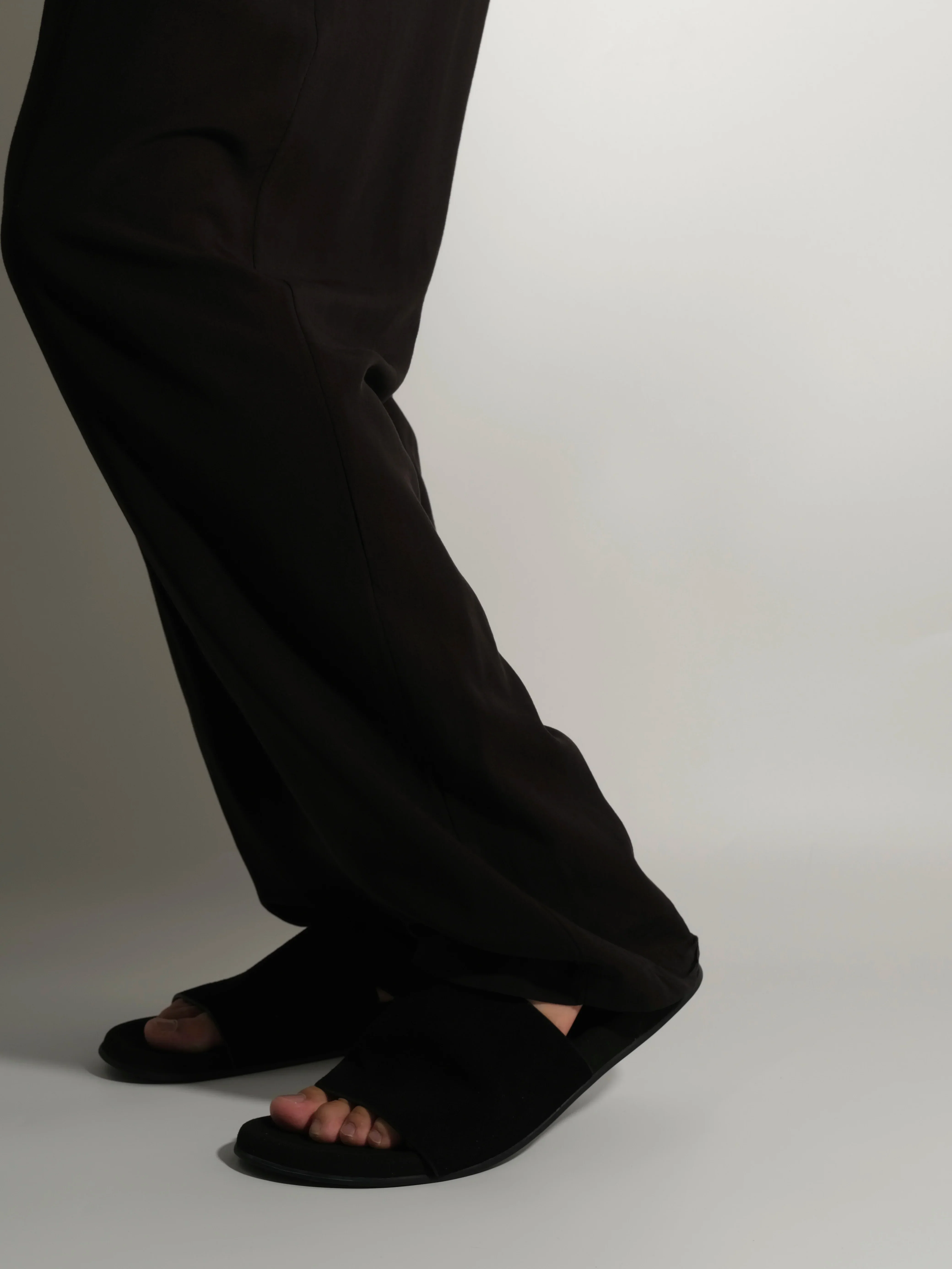 Italian Suede Wide-Strip Slide Sandals - Image 5