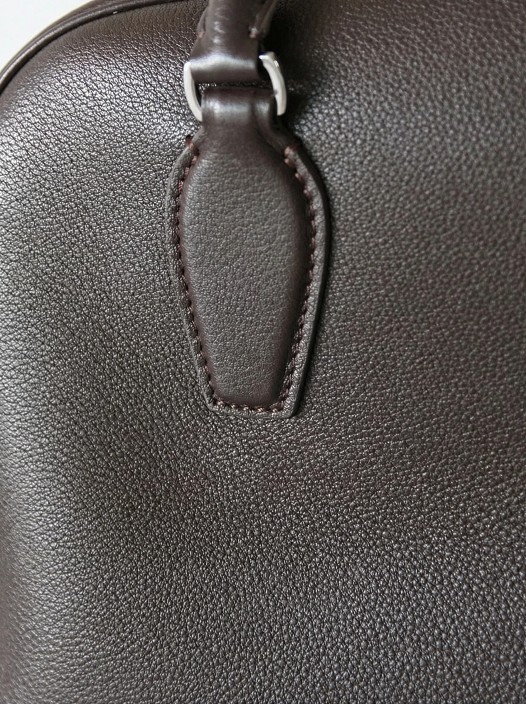 Italian Top-Grain Leather Boston Shoulder Bag - Image 5