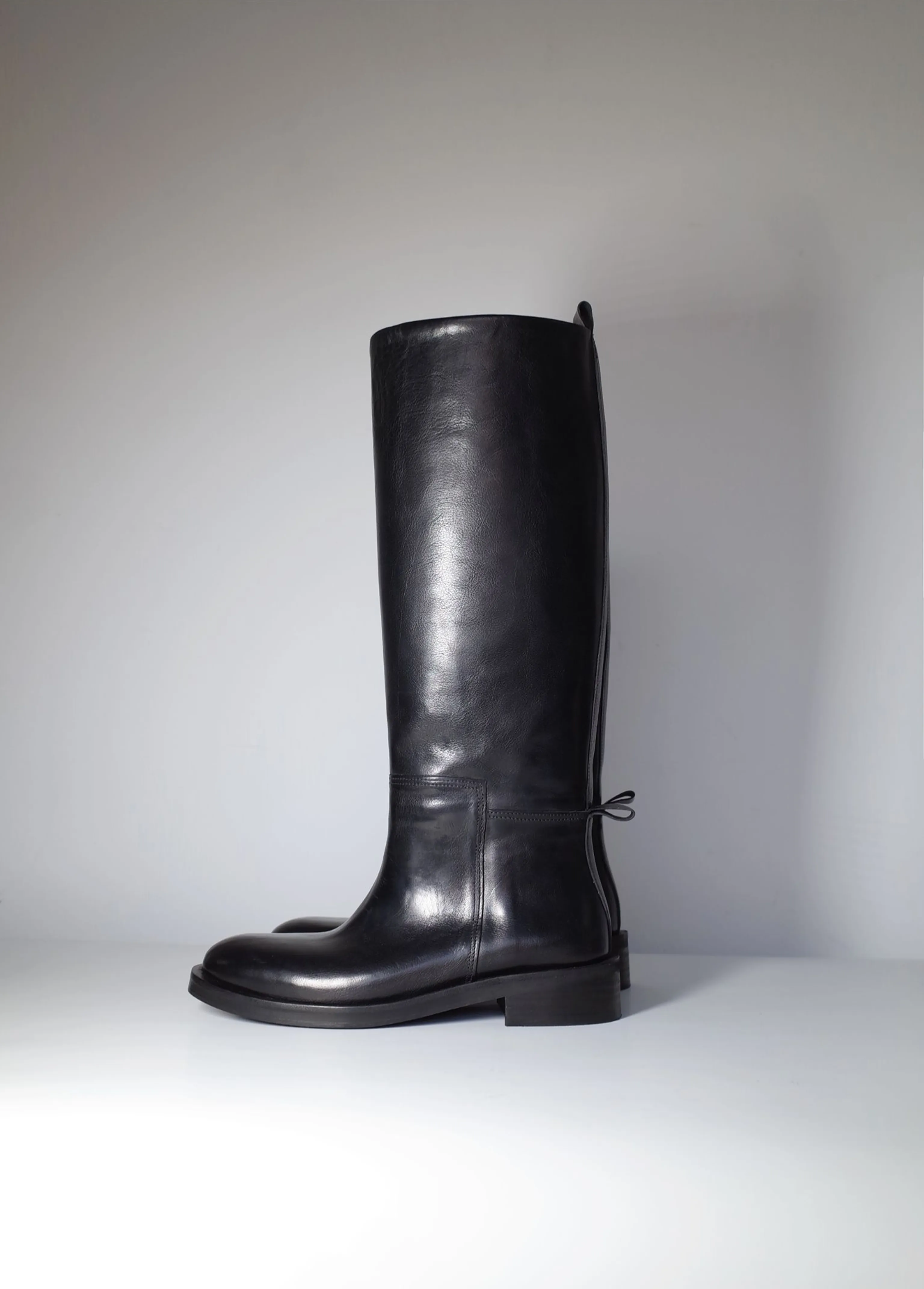 Italian Top Grain Leather Knee Boots - Image 3