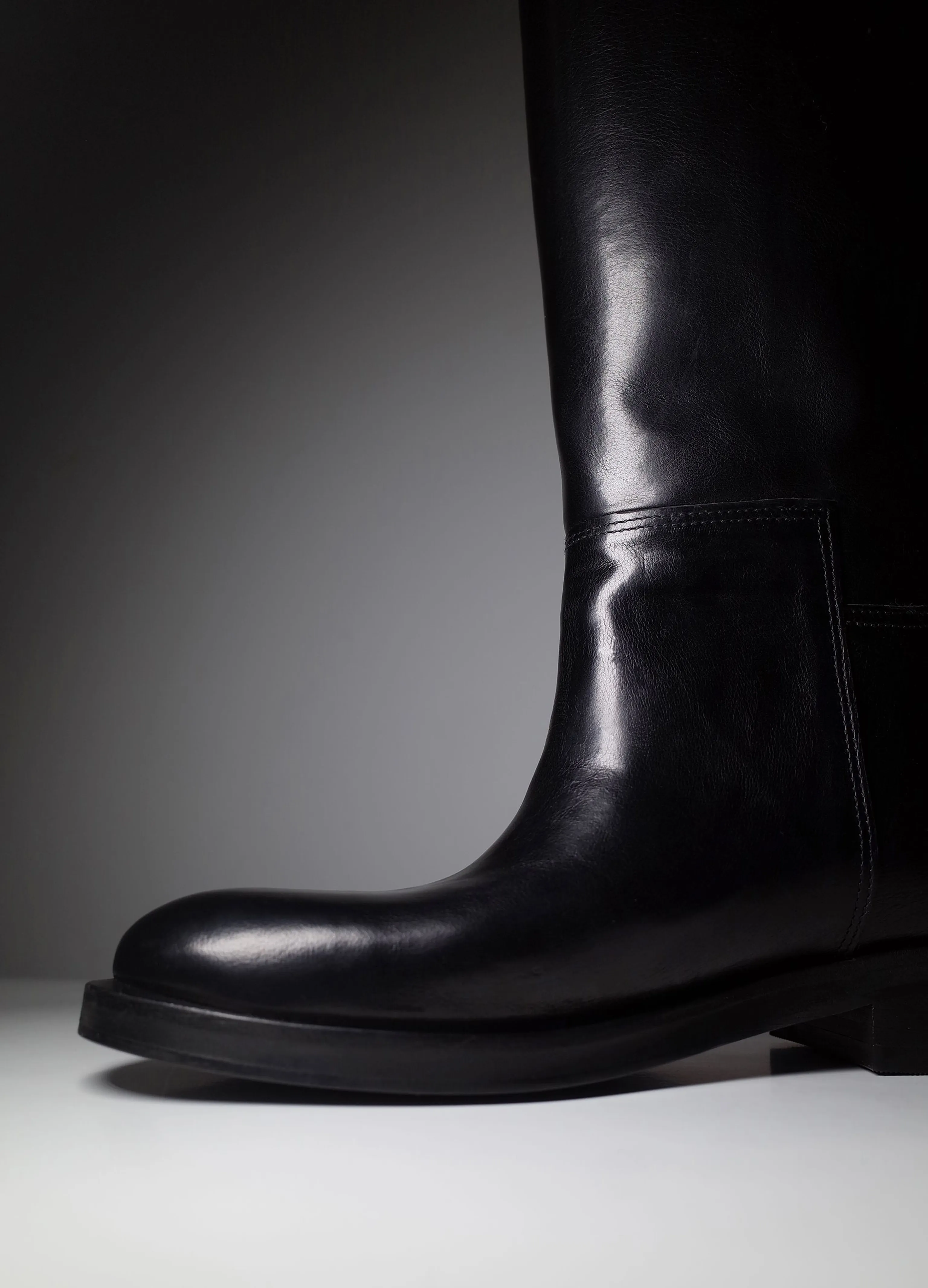 Italian Top Grain Leather Knee Boots - Image 5