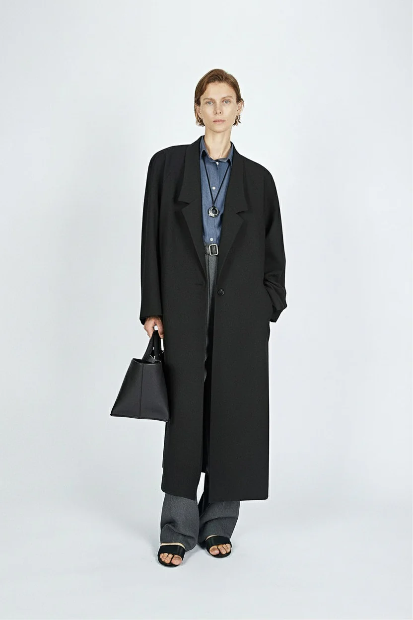 Italian Virgin Wool Maxi Coat - Image 2