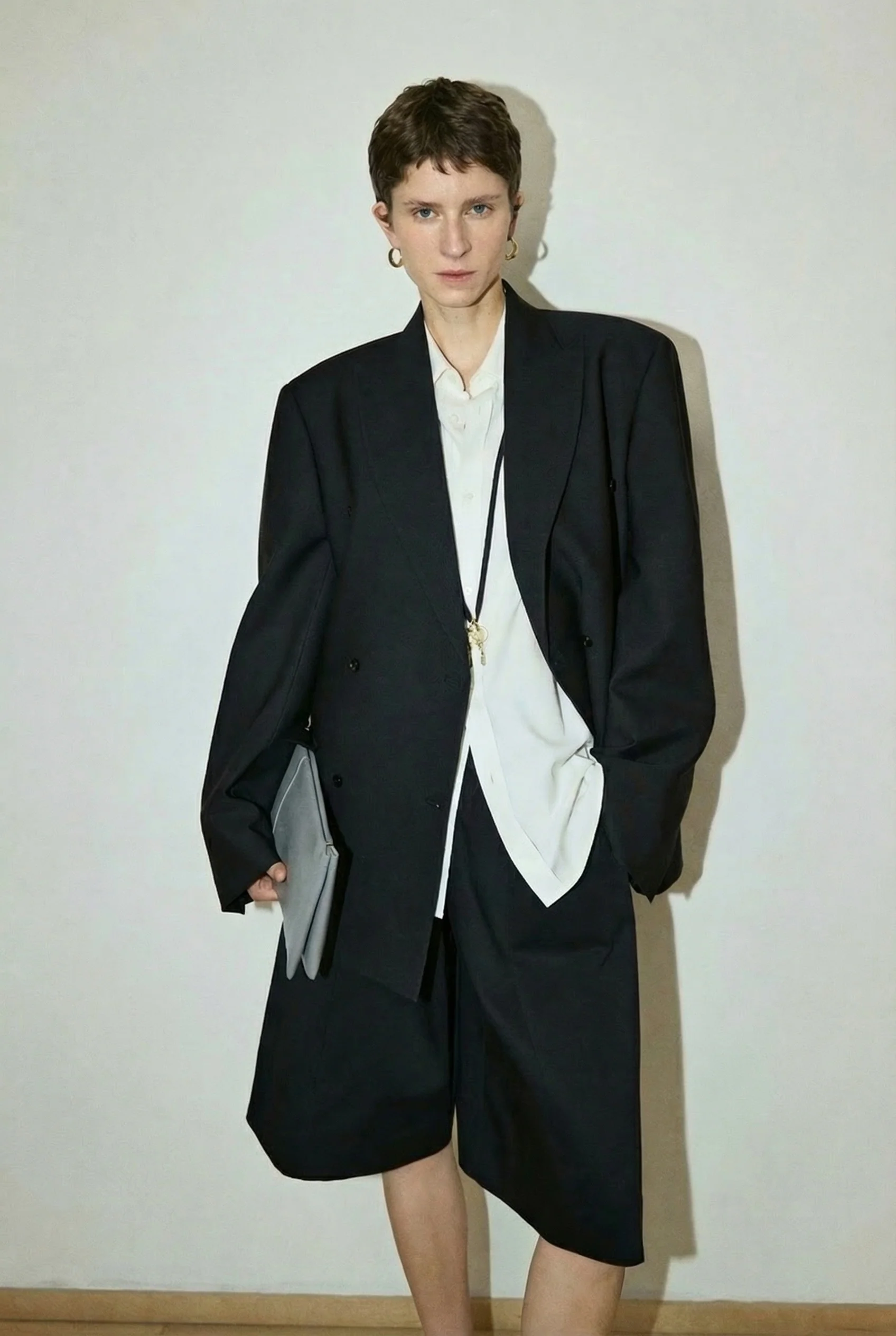 Italian Wool Hourglass Blazer - Image 2