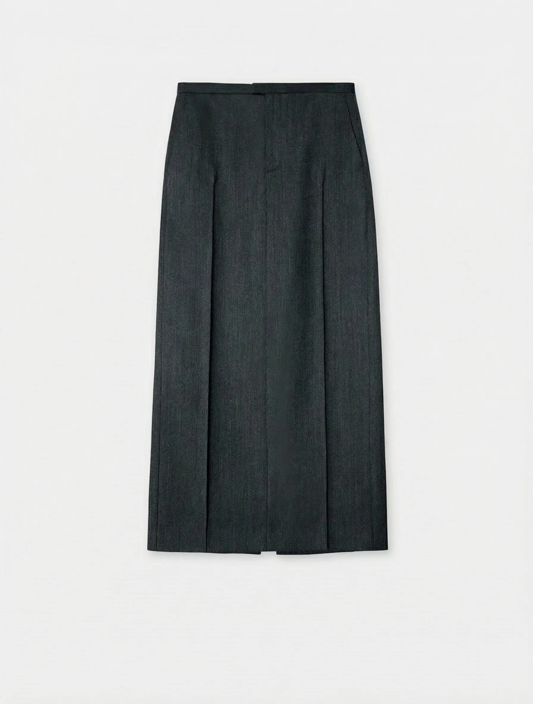 Italian Worsted Wool Column Skirt - Image 3