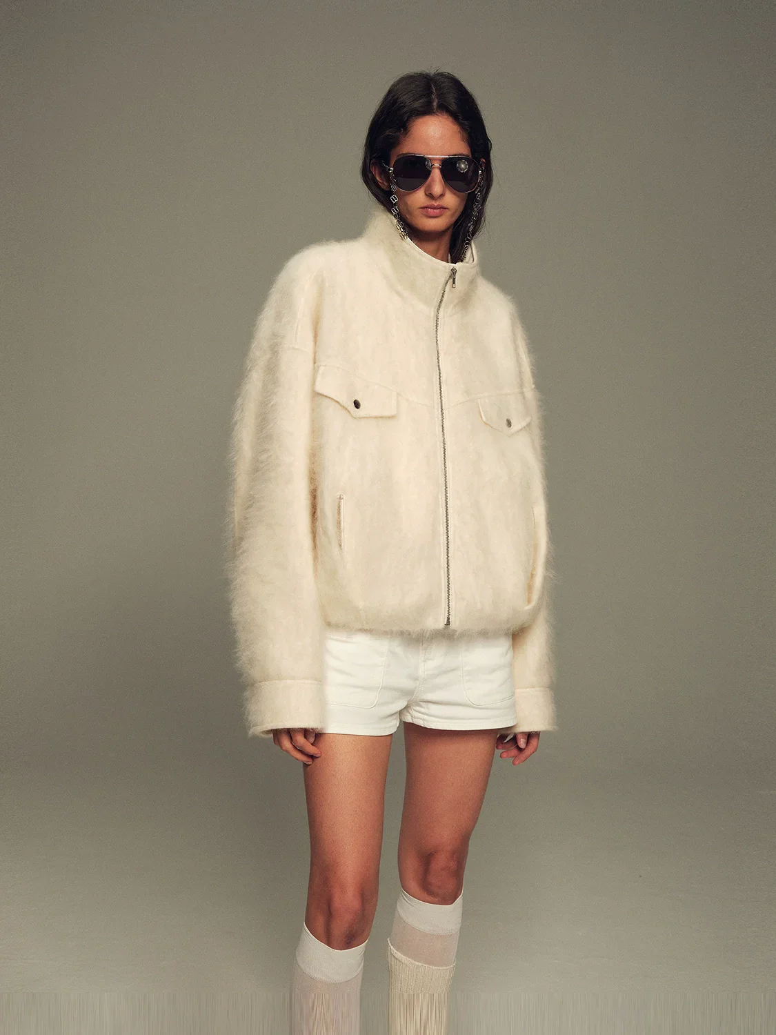 Ivory Cocoon Parka
