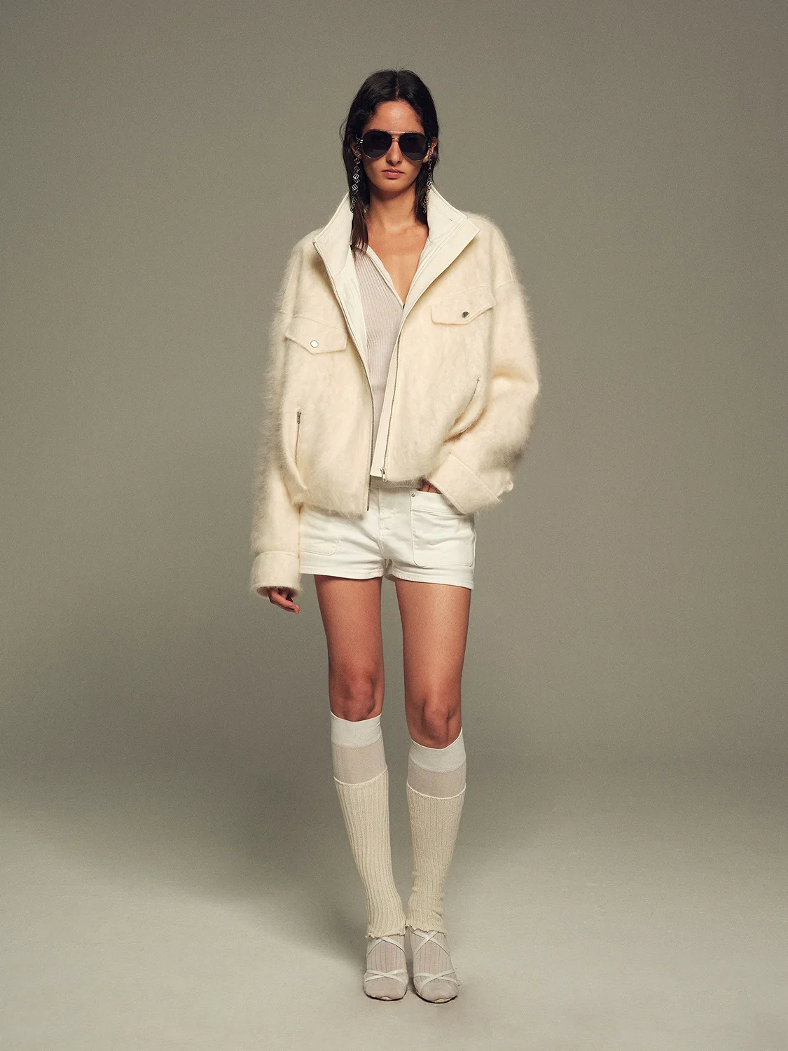 Ivory Cocoon Parka - Image 4