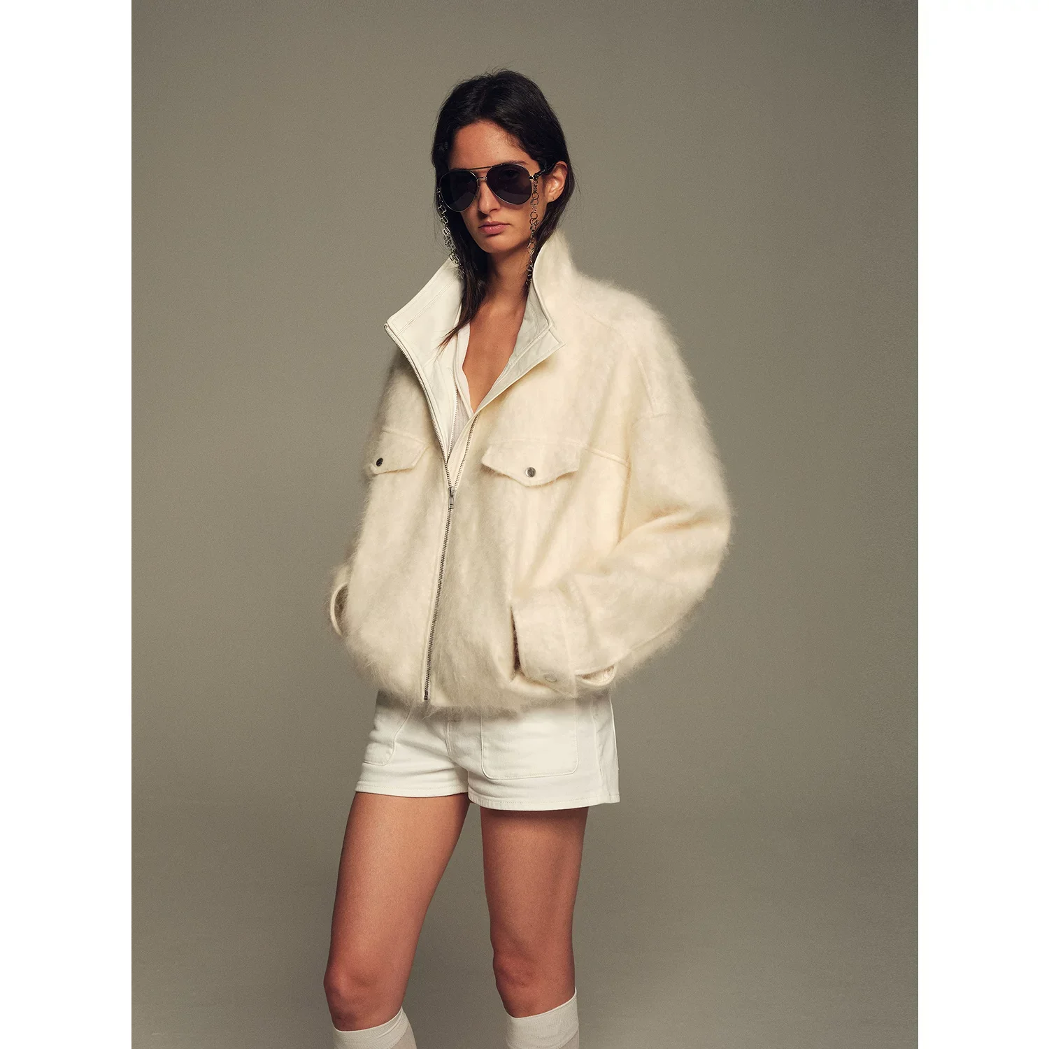 Ivory Cocoon Parka - Image 5