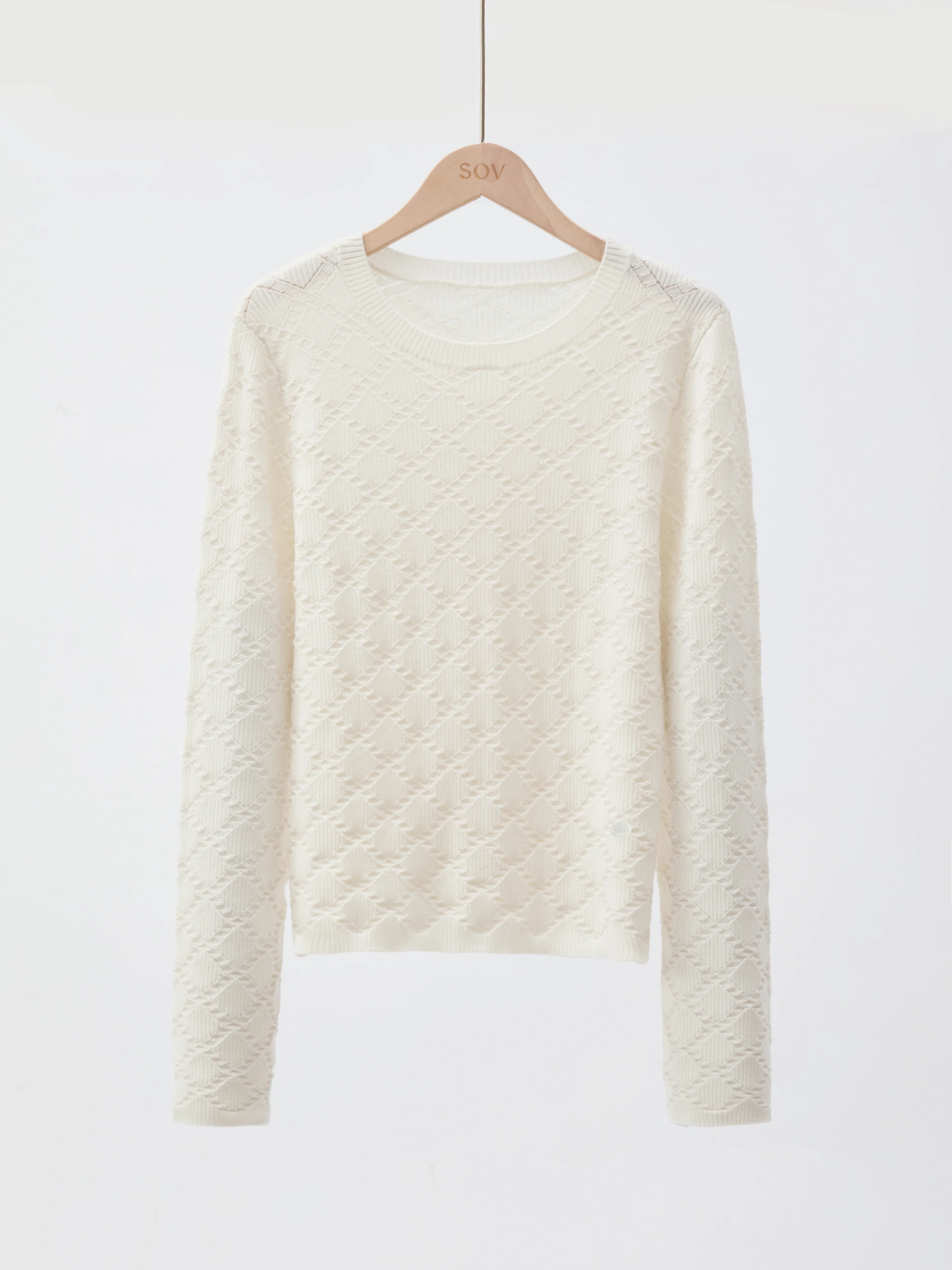 Ivory Diamond Pullover - Image 3