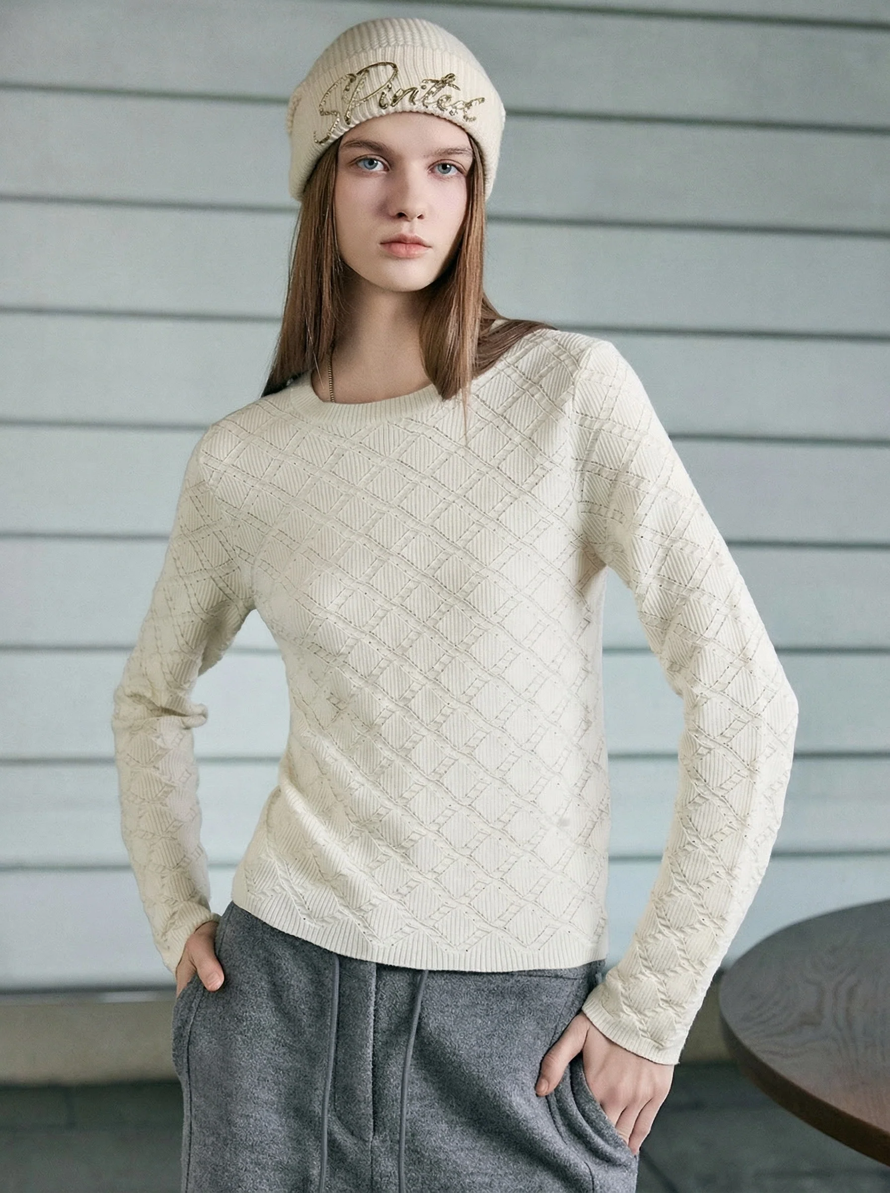 Ivory Diamond Pullover - Image 5