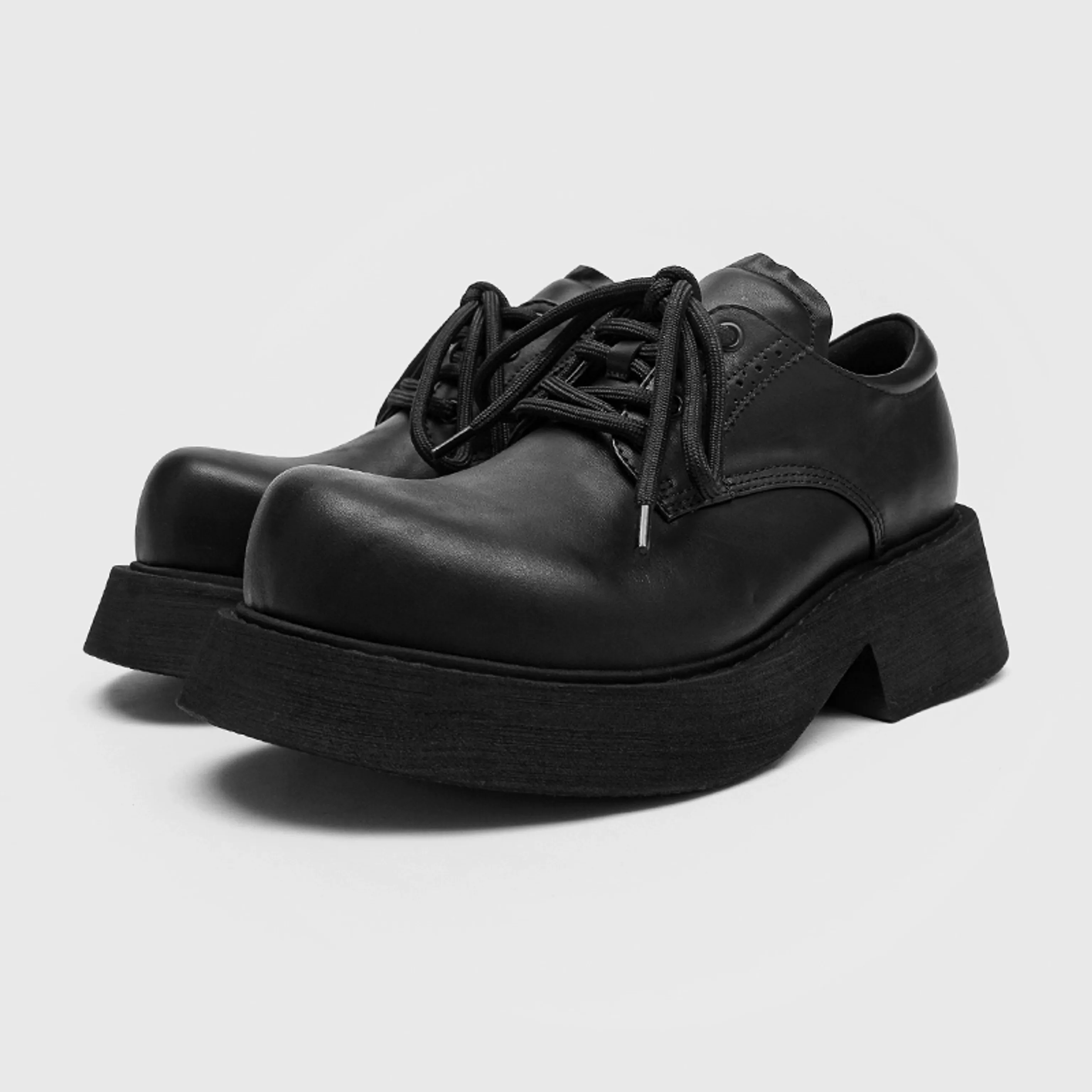 Ivory Platform Derby Shoes - Image 6