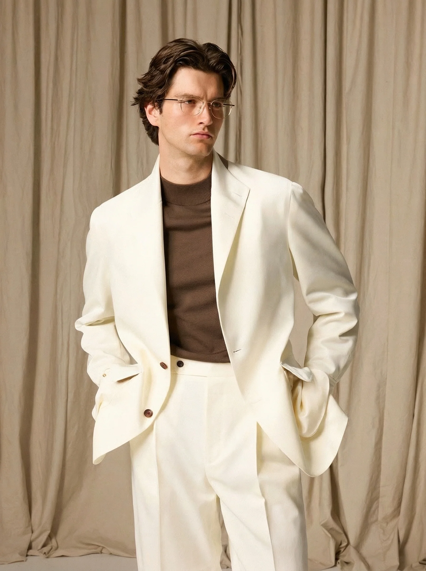 Ivory Spanish-Collar Blazer - Image 2
