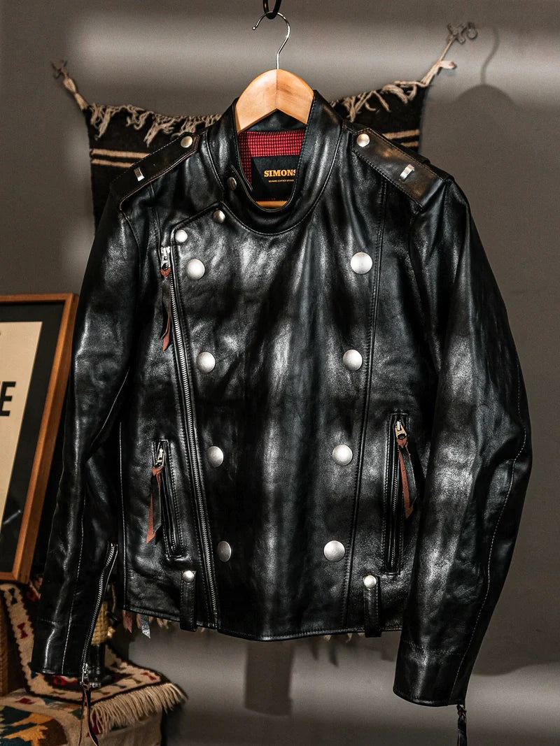 J31 Tea-Core Horsehide Moto Jacket - Image 2
